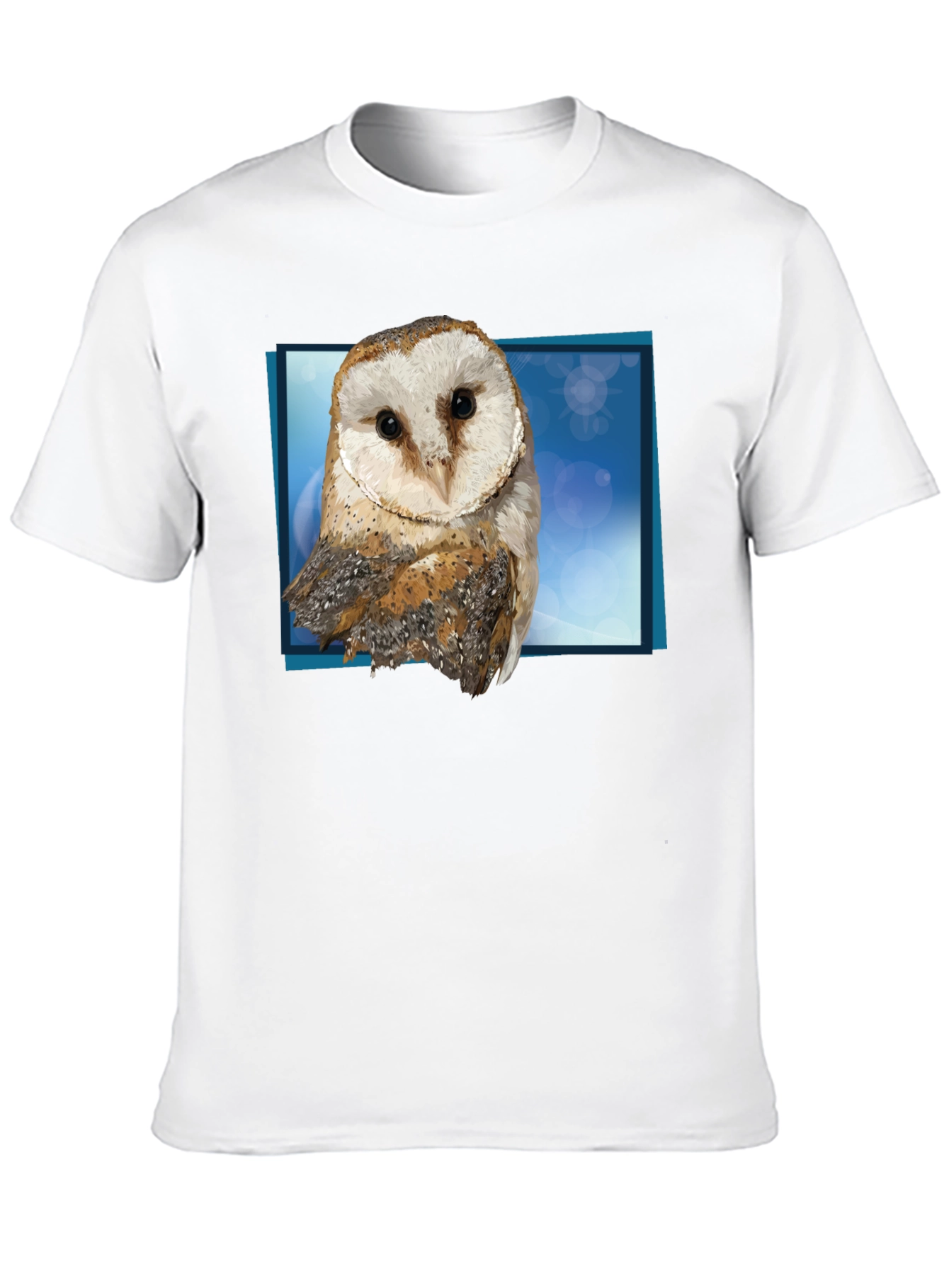 Black Barn Owl Graphic Tee - Men's Black T-Shirt view 10