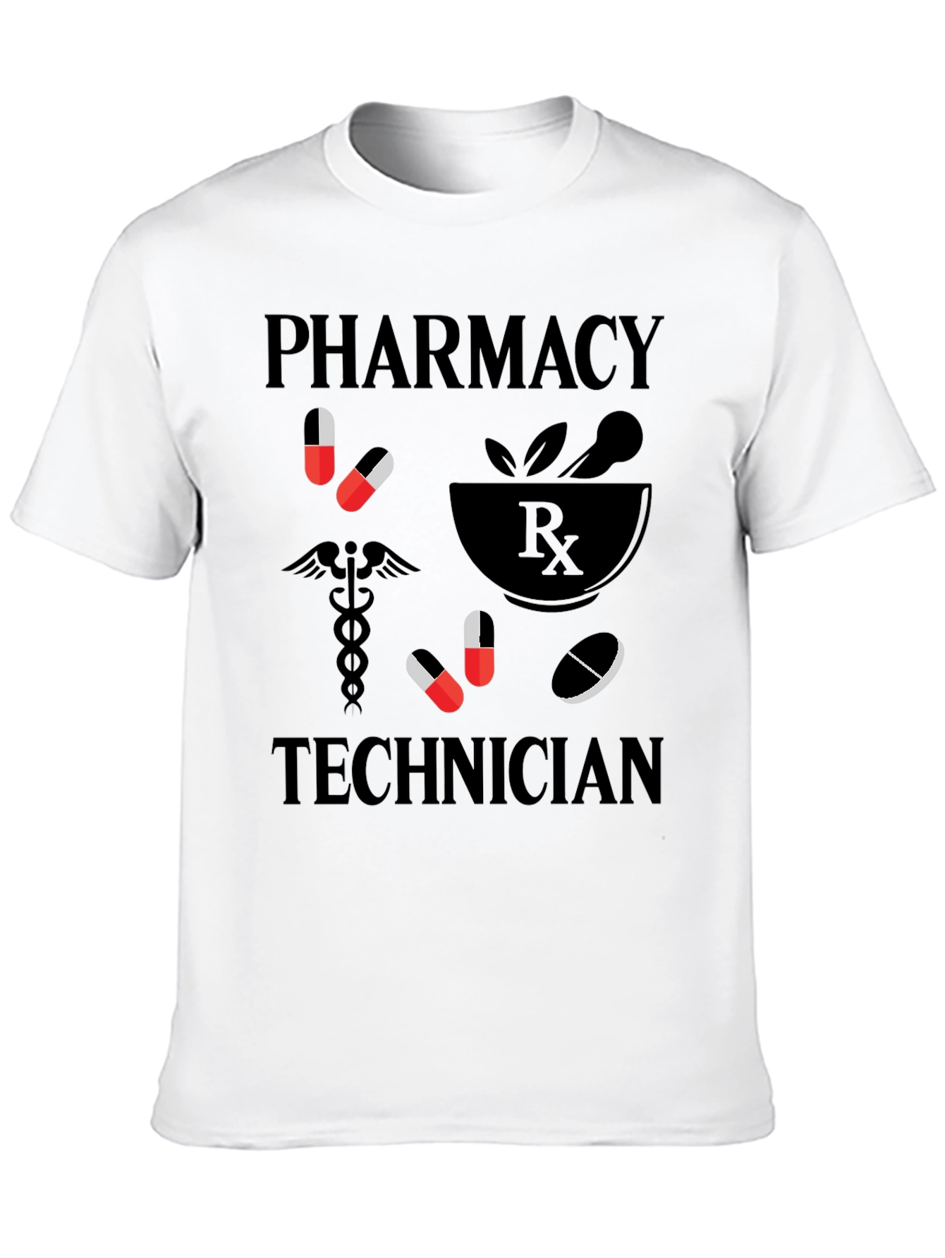 Black Pharmacy Technician Graphic Tee view 10
