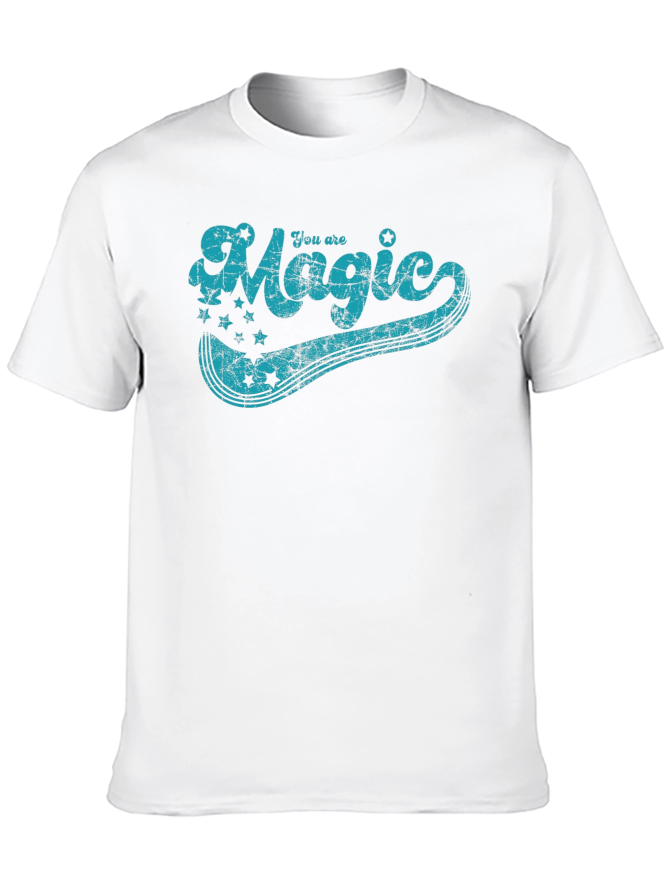Black You Are Magic Graphic Tee - Vintage Style T-Shirt view 10