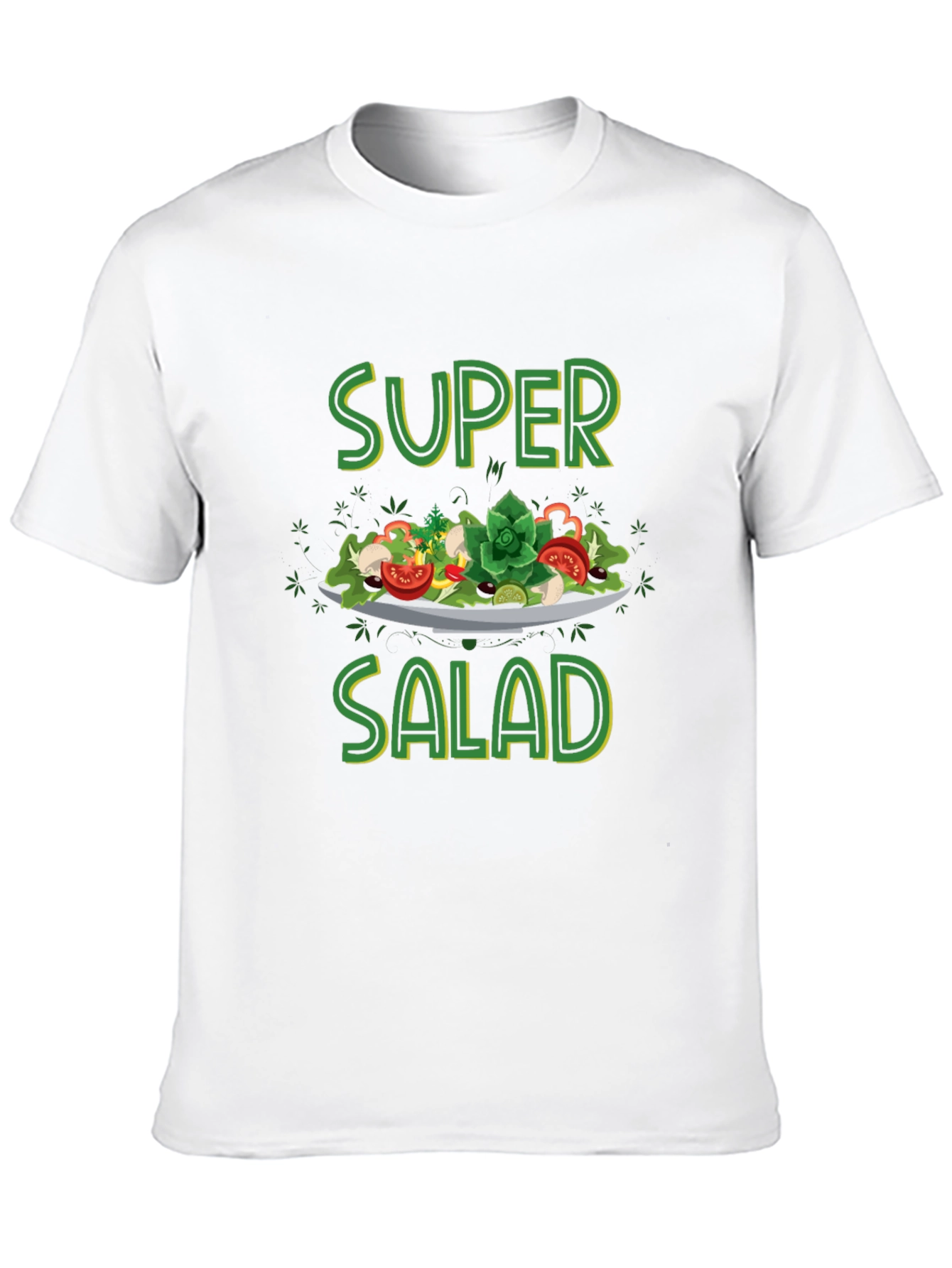 Black Super Salad T-Shirt | Black | Fun & Casual view 10