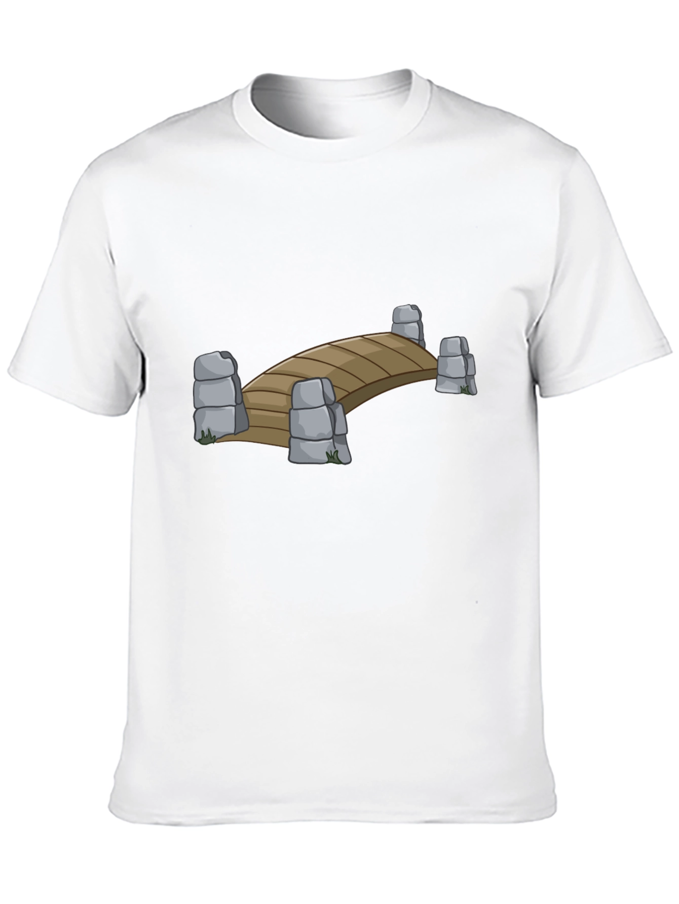 Black Bridge Graphic T-Shirt - Cool Cartoon Design view 10