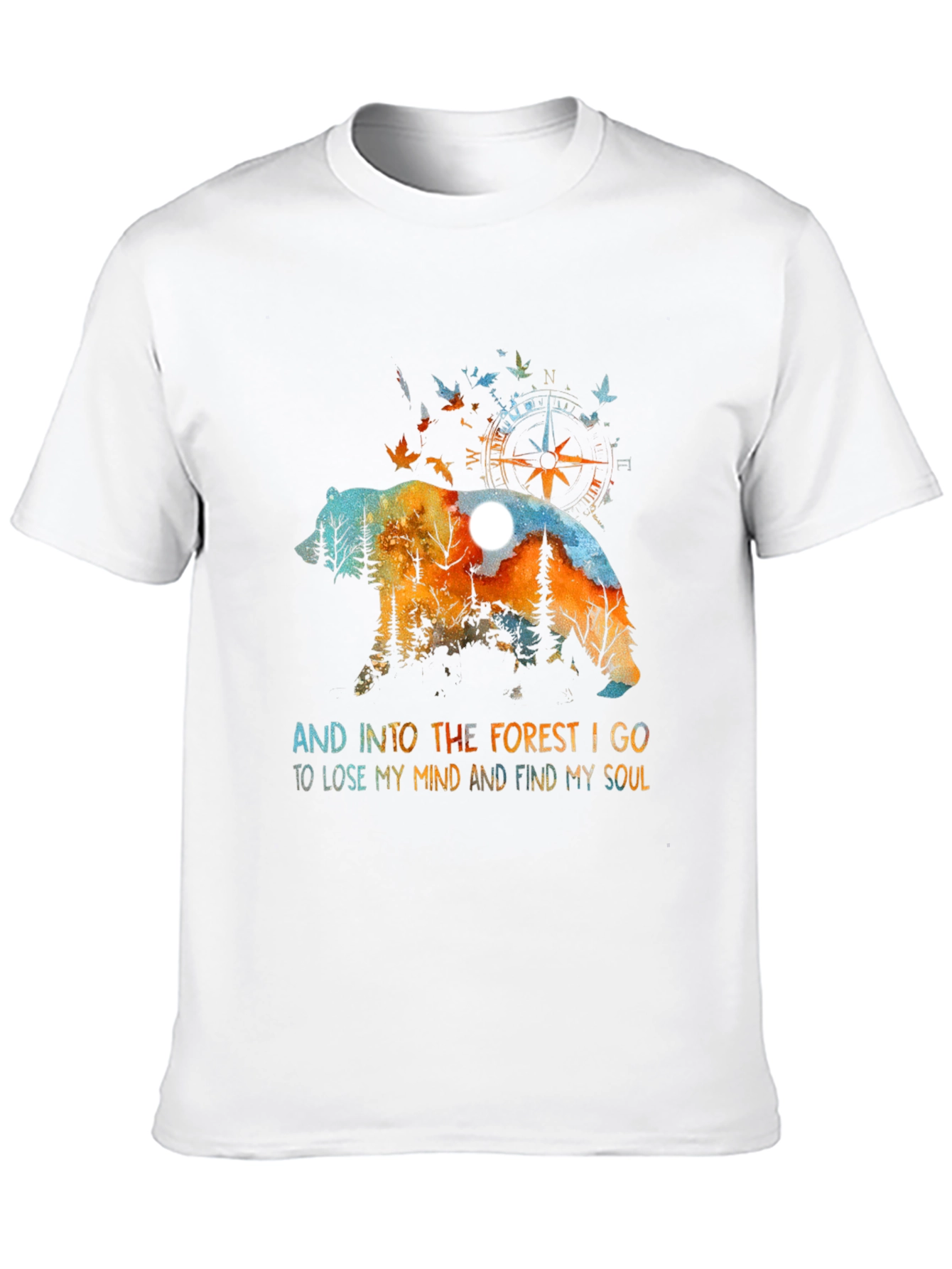 Black Forest Bear Graphic Tee - Nature Lover Shirt view 10