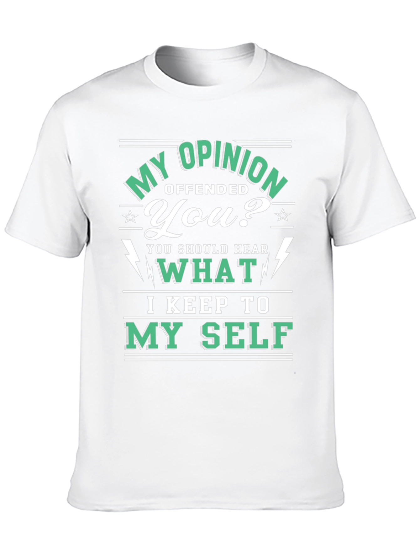 Black Opinionated Graphic T-Shirt - My Opinion Offended You? view 10