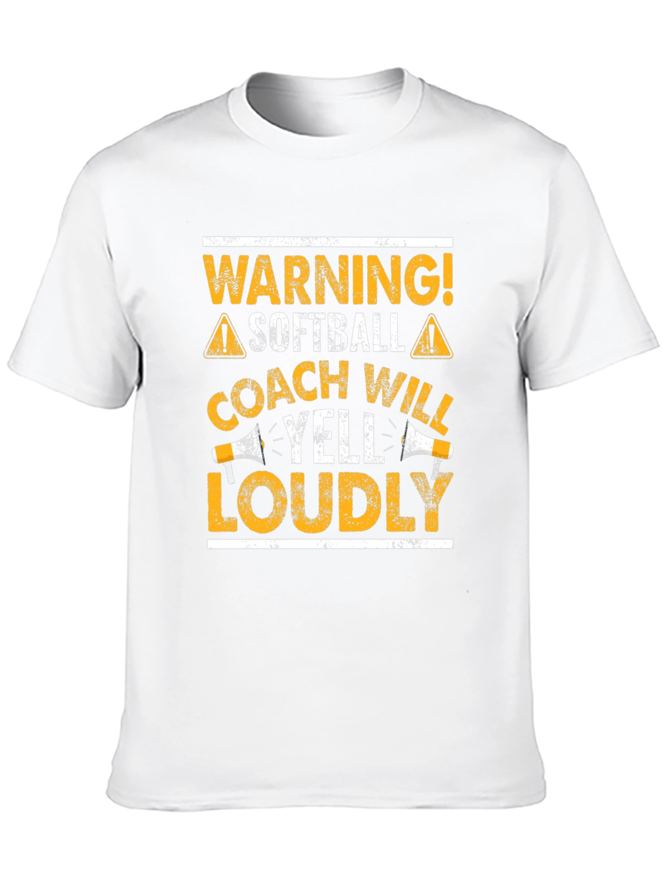 Black Warning Softball Coach Graphic T-Shirt view 10
