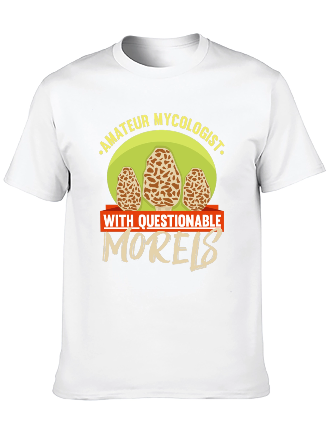 Black Amateur Mycologist Morels Funny T-Shirt view 10
