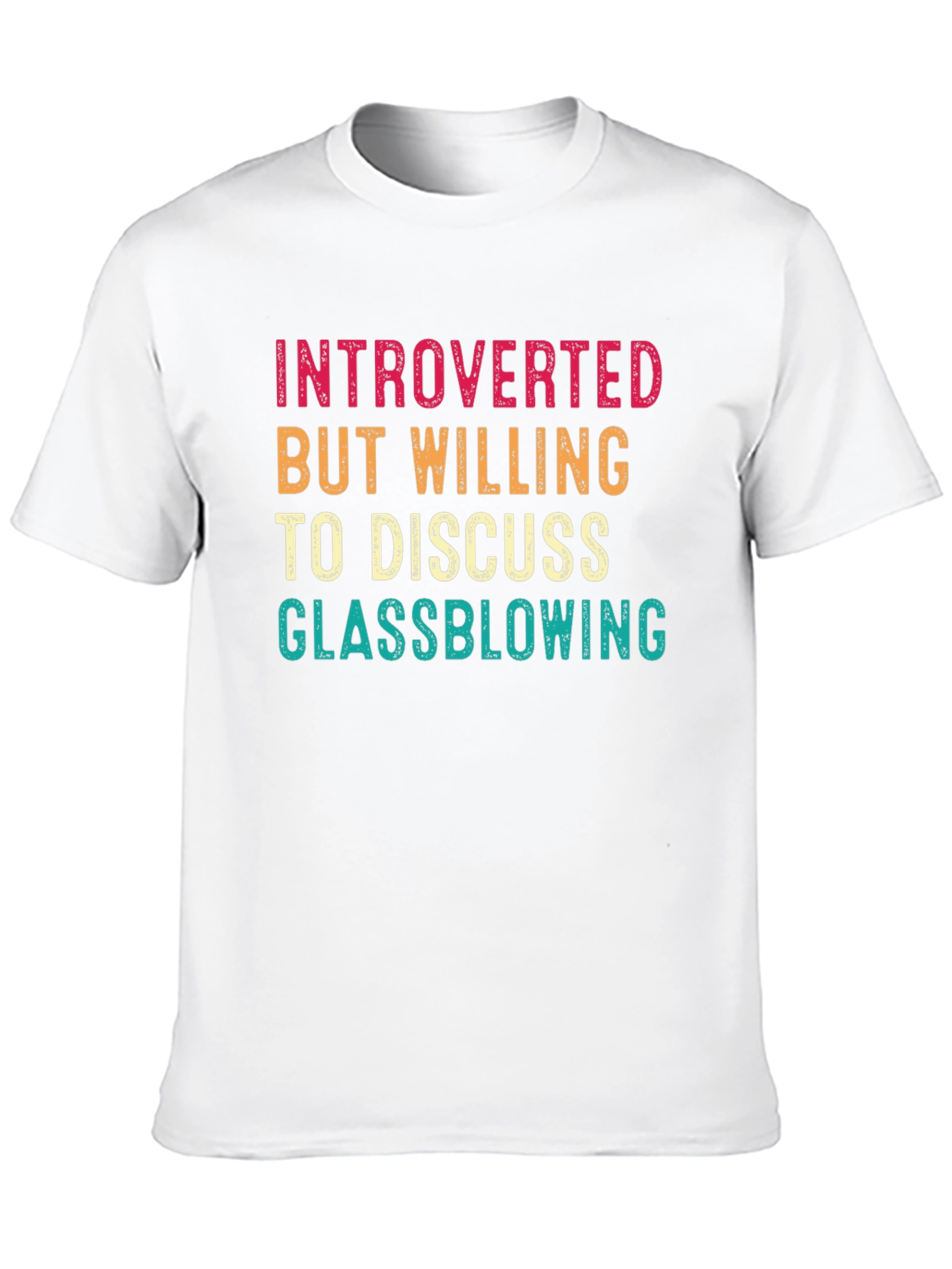 Black Introverted Glassblowing T-Shirt Funny Hobby Shirt view 10