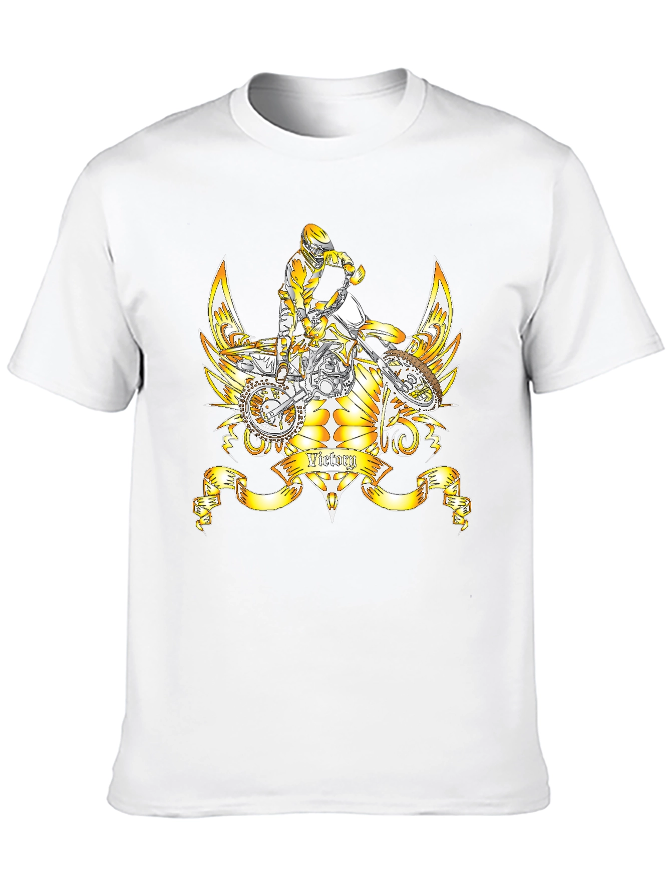 Black Victory Ride Tee: Motocross Graphic T-Shirt view 10