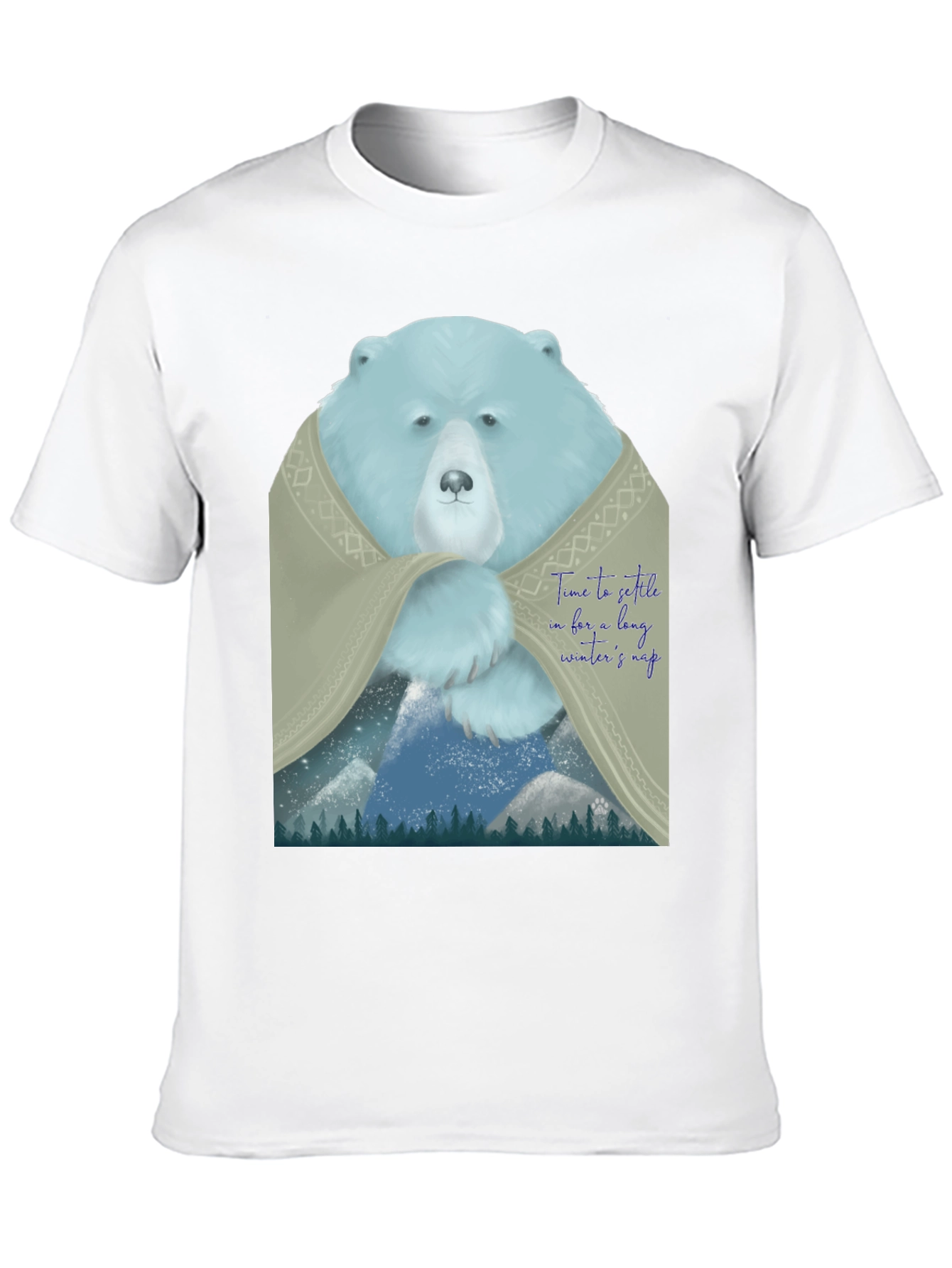 Black Bear Winter Nap Graphic Tee view 10