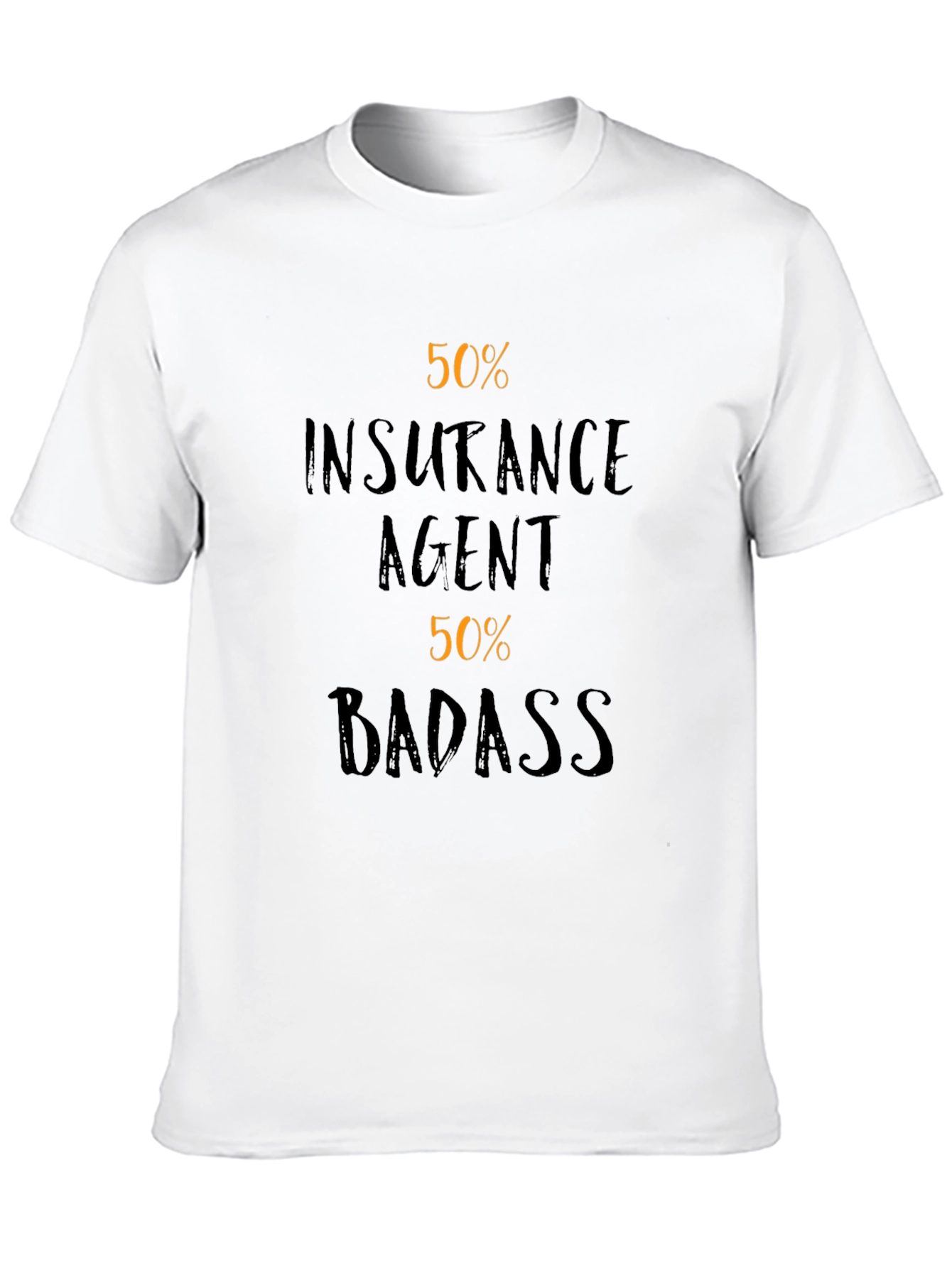 Black Insurance Agent Badass Funny Graphic T-Shirt view 10