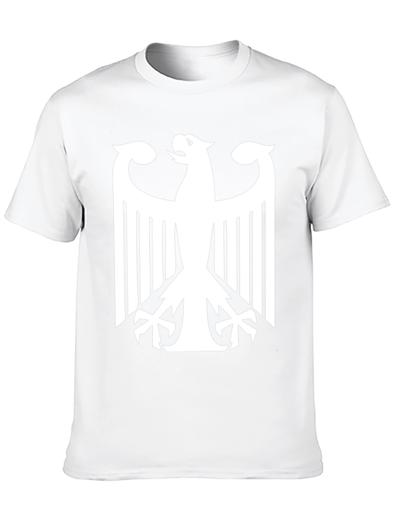Black German Eagle Graphic Tee - Black Cotton Blend view 10