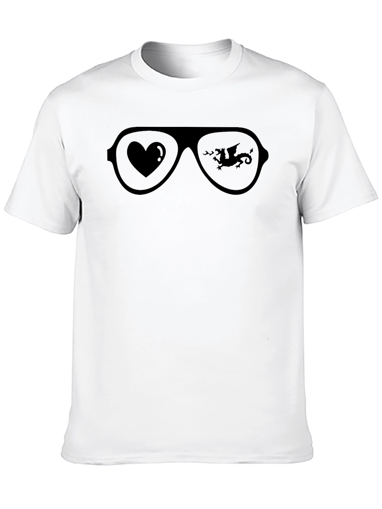 Black Cool Aviator Sunglasses Graphic T-Shirt view 10