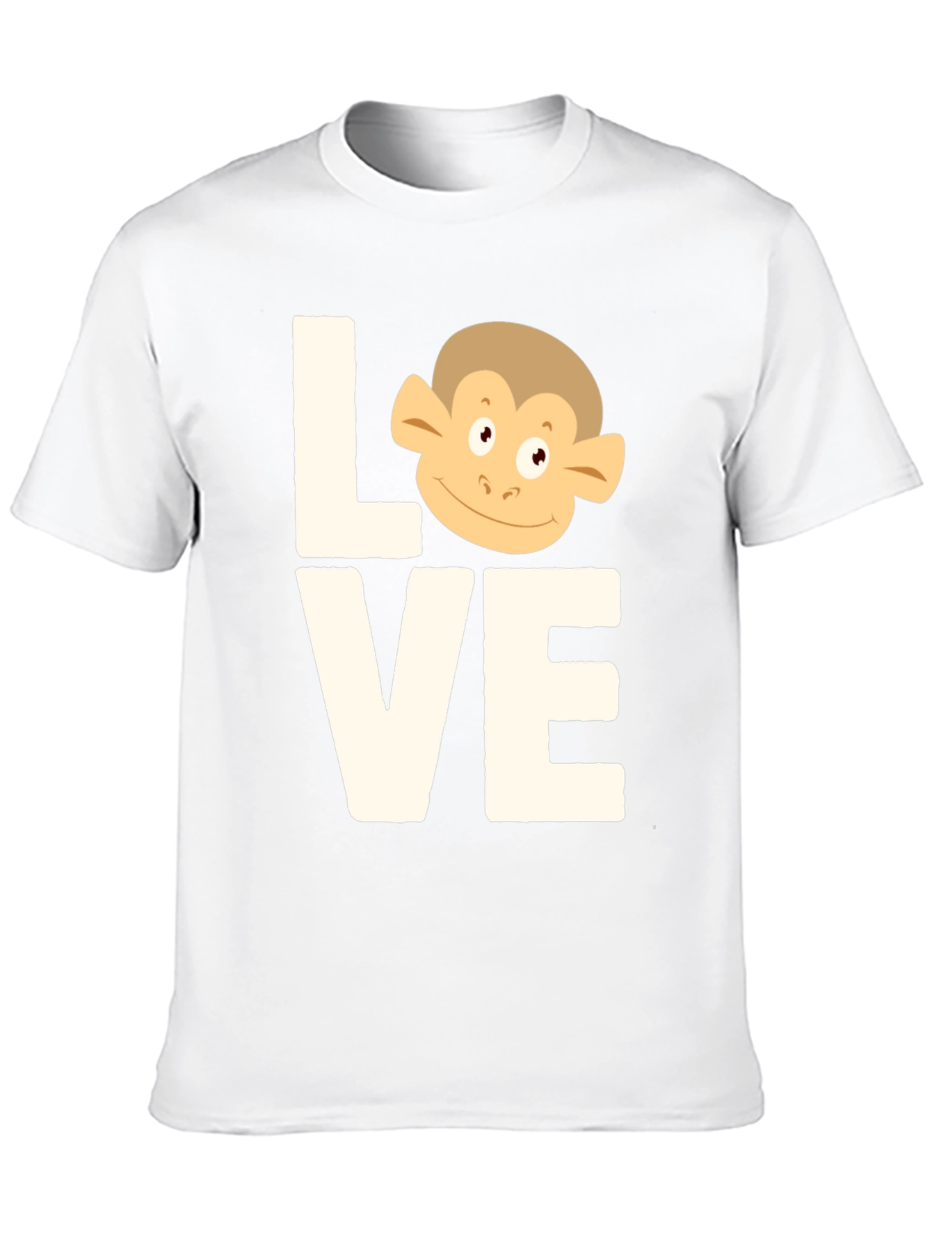 Black Love Monkey T-Shirt - Cute Graphic Tee view 10