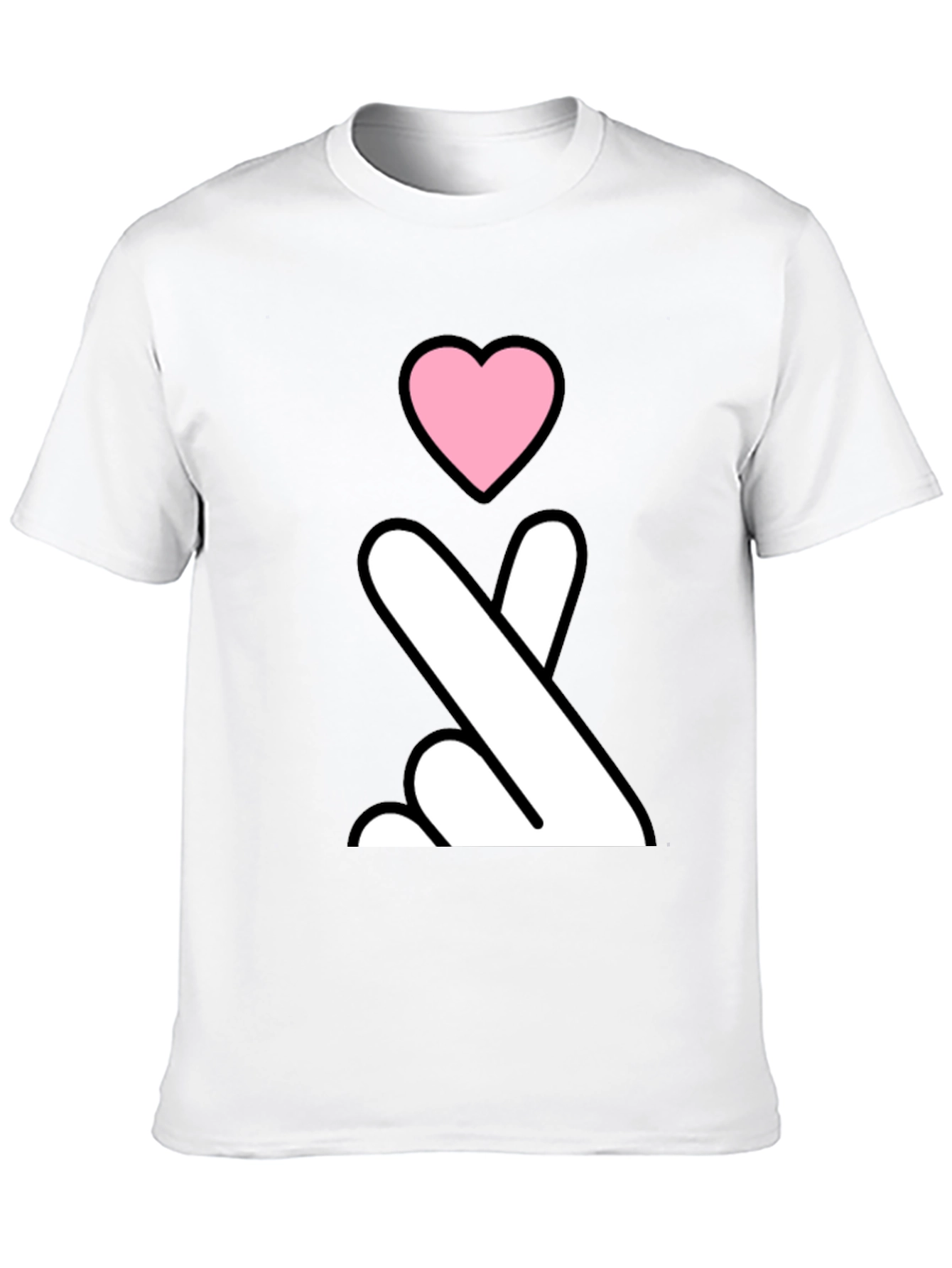 Black Heart Sign Black T-Shirt view 10