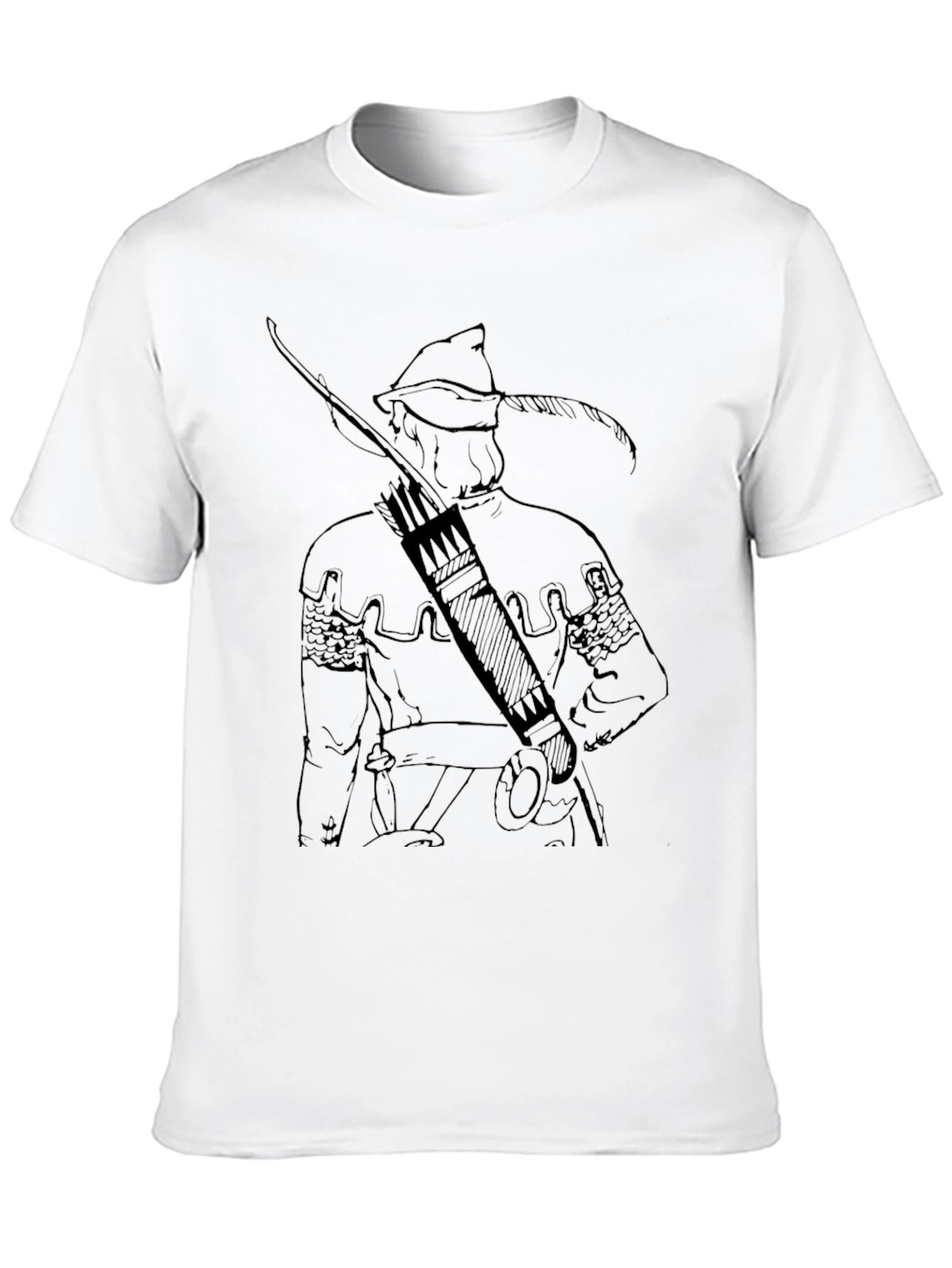 Black Archer Graphic Tee - Stealth Black T-Shirt view 10