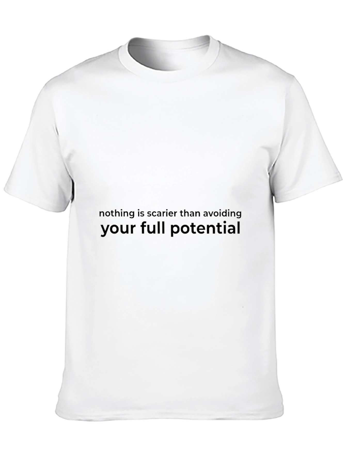 Black Motivational Graphic Tee: Full Potential view 10