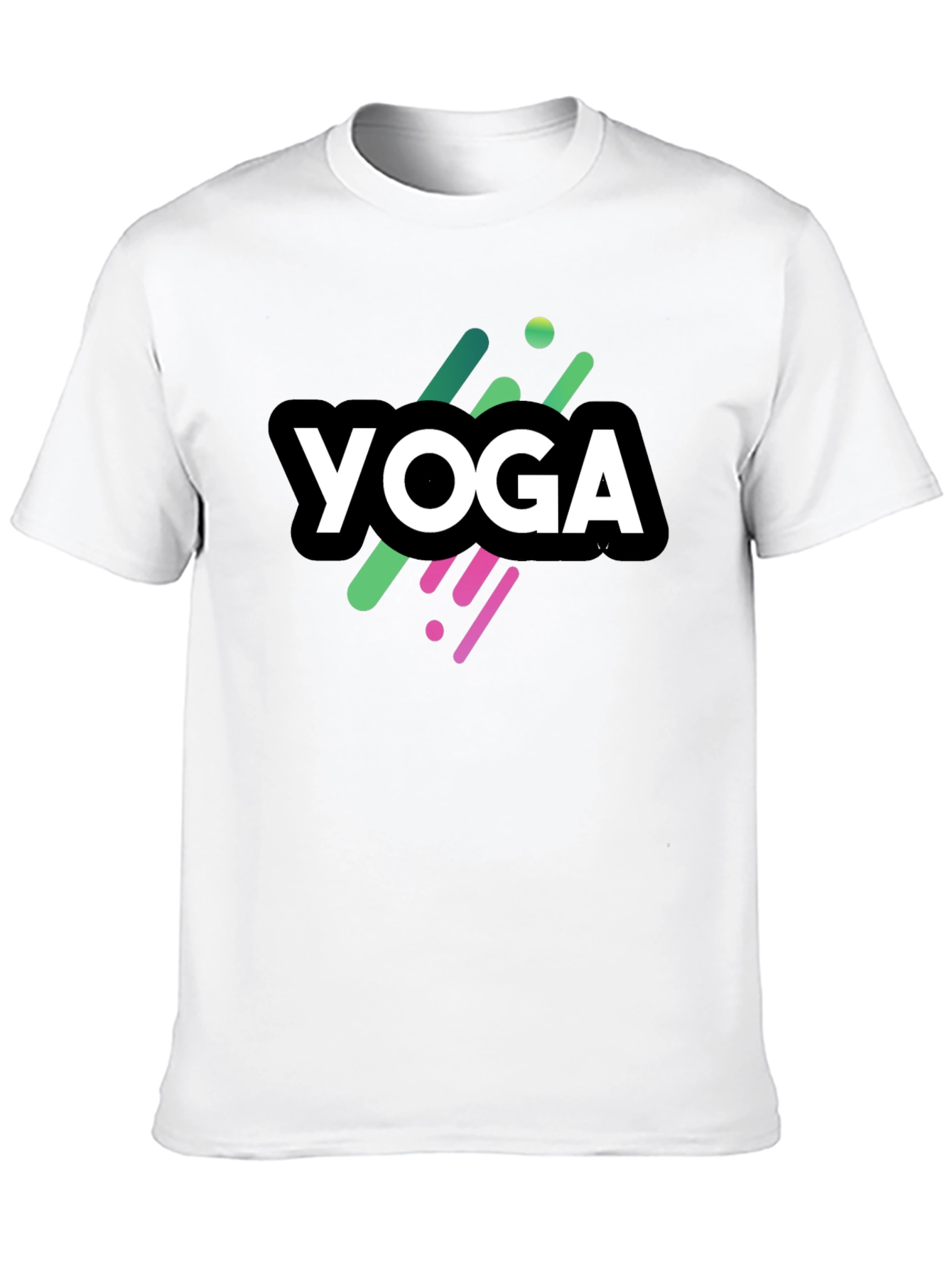 Black Yoga Graphic Black T-Shirt view 10
