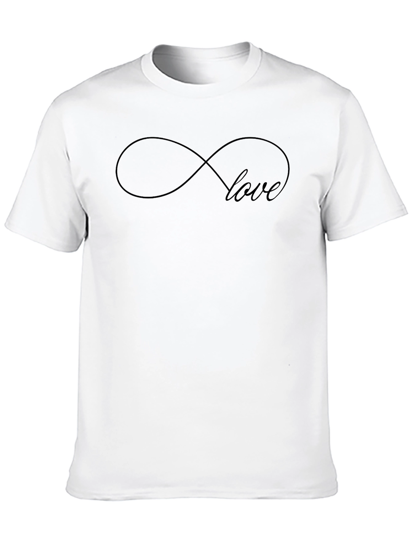Black Infinity Love Black T-Shirt view 10