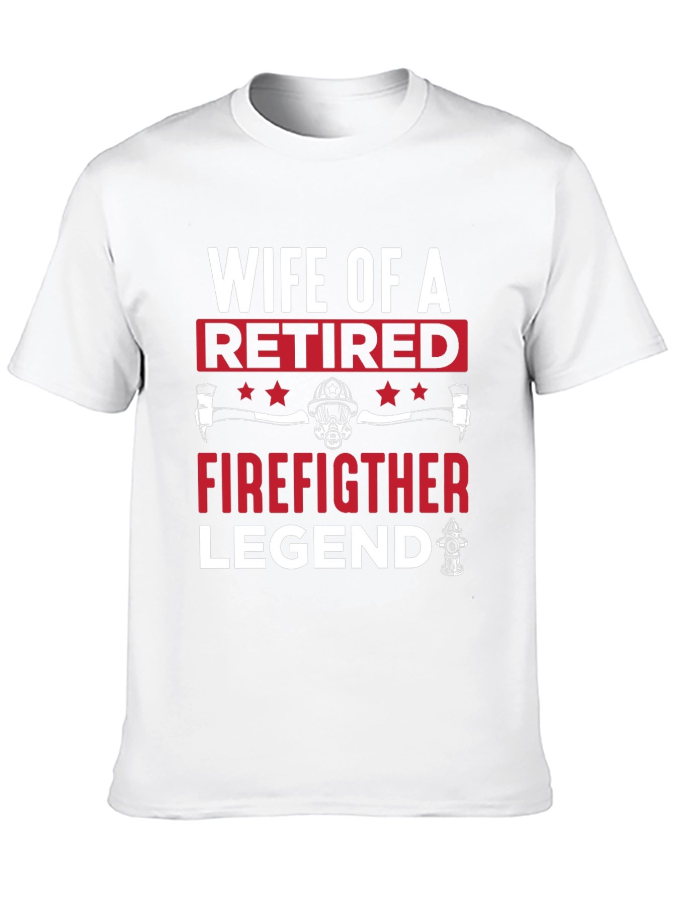 Black Wife of Retired Firefighter Legend T-Shirt view 10