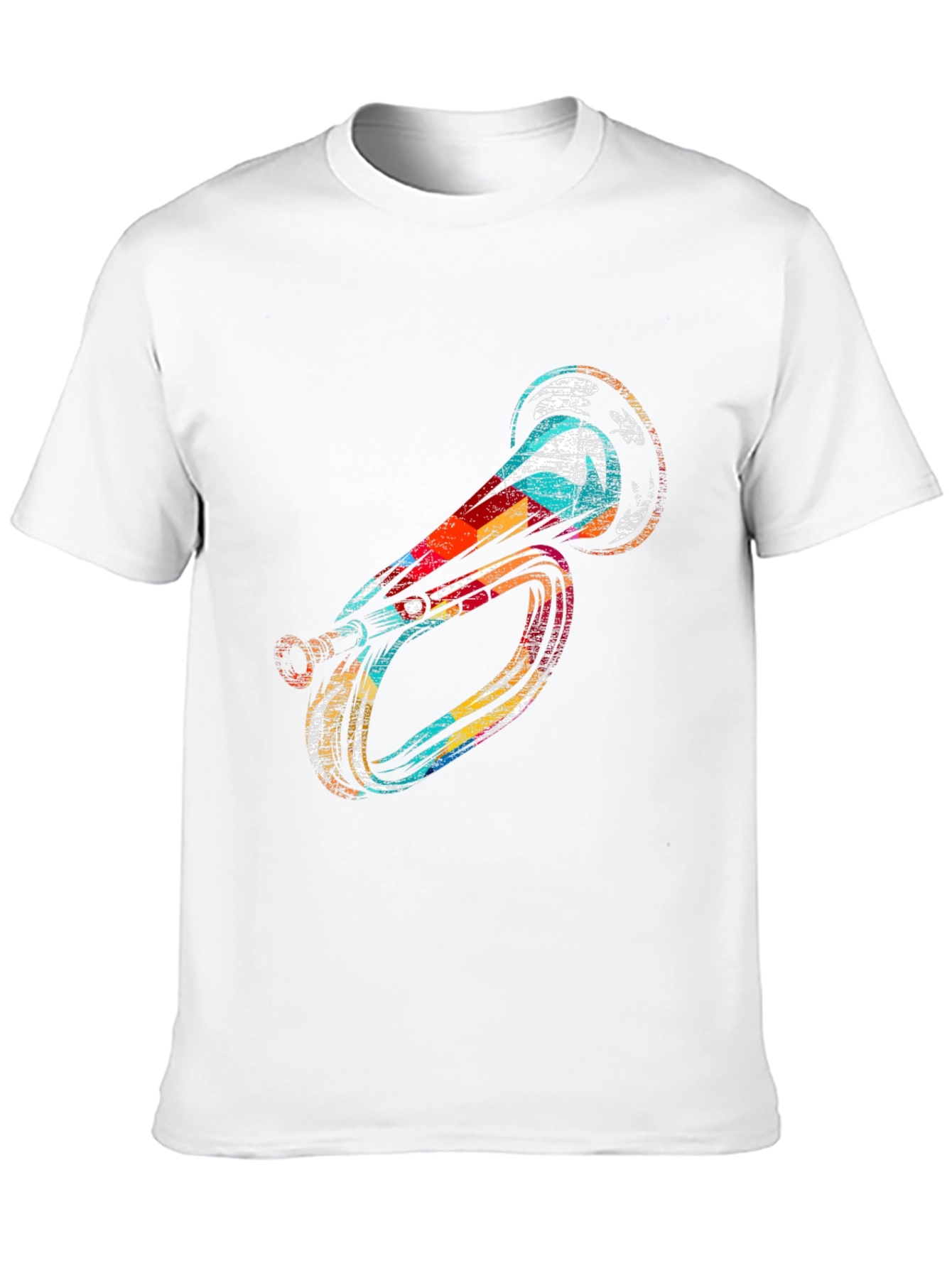 Black Unique Horn Graphic Black T-Shirt view 10