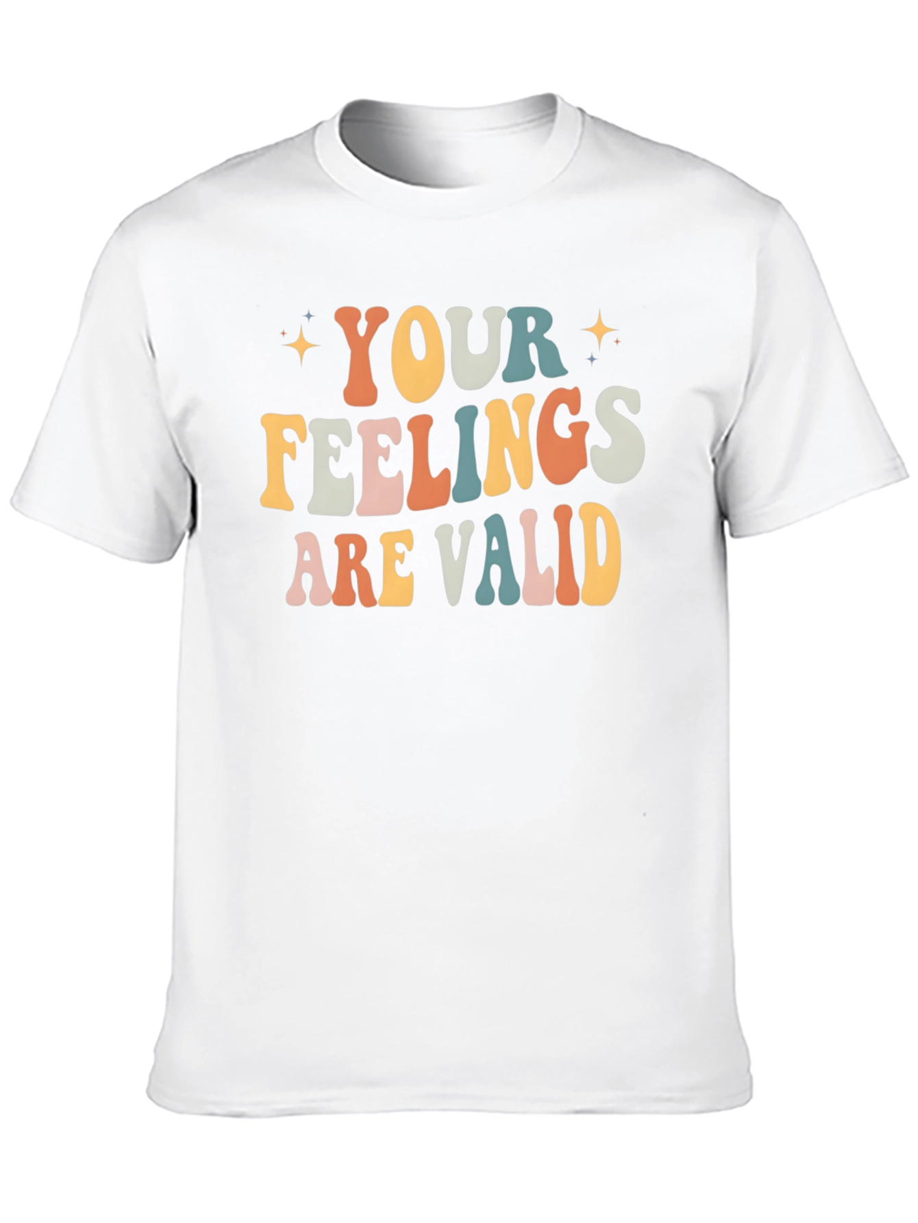 Black Your Feelings are Valid Graphic Tee view 10