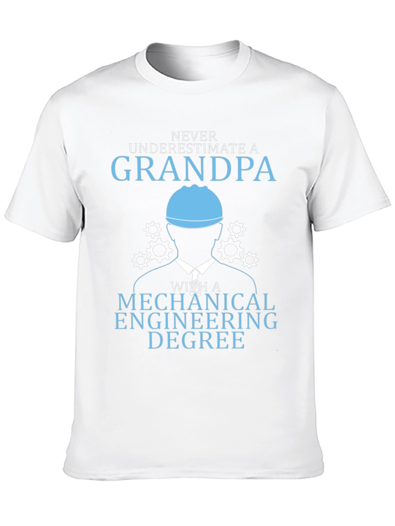 Black Mechanical Engineering Grandpa T-Shirt view 10