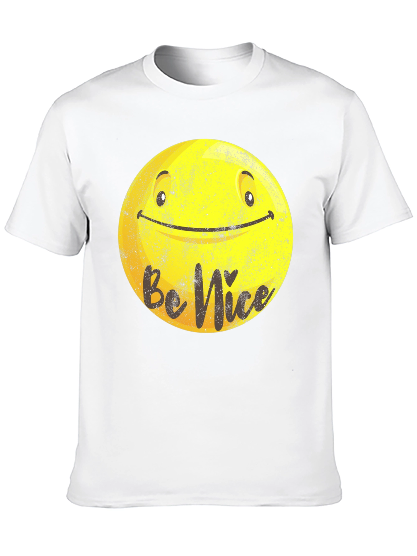 Black Be Nice Smiley Face Graphic T-Shirt view 10