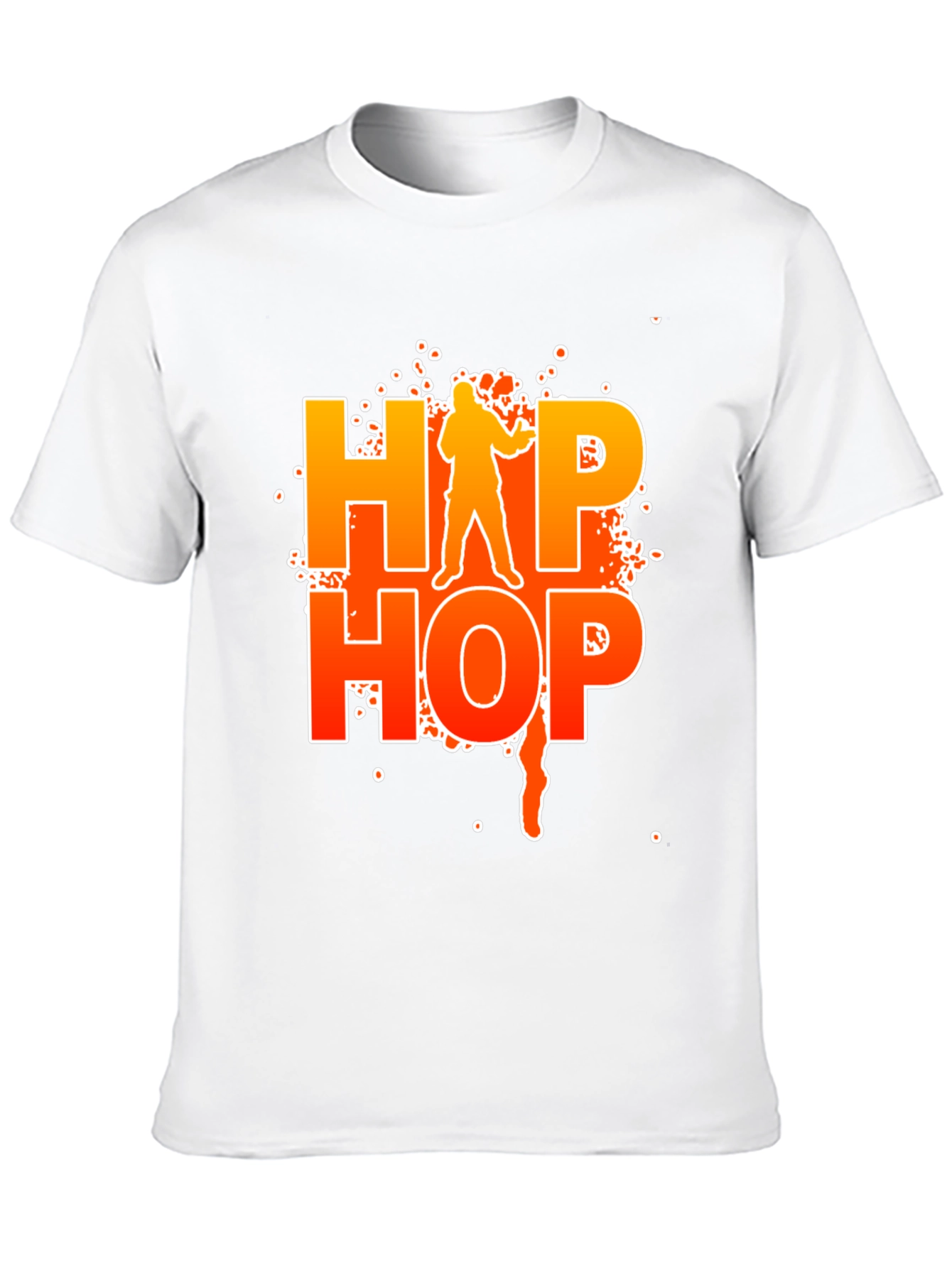 Black Hip Hop Graphic Black T-Shirt view 10