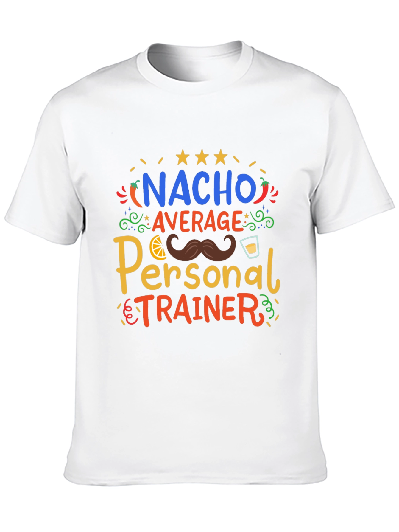 Black Nacho Average Personal Trainer T-Shirt view 10