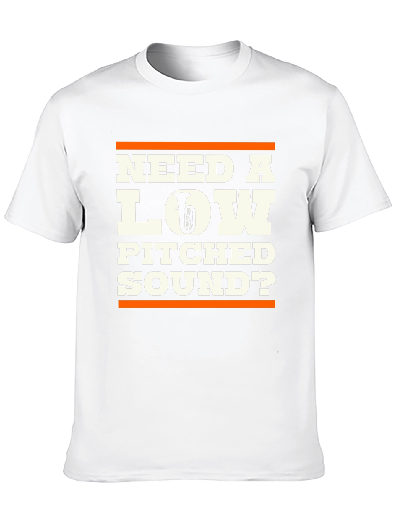 Black Need a Low Pitched Sound? Tuba Graphic T-Shirt view 10