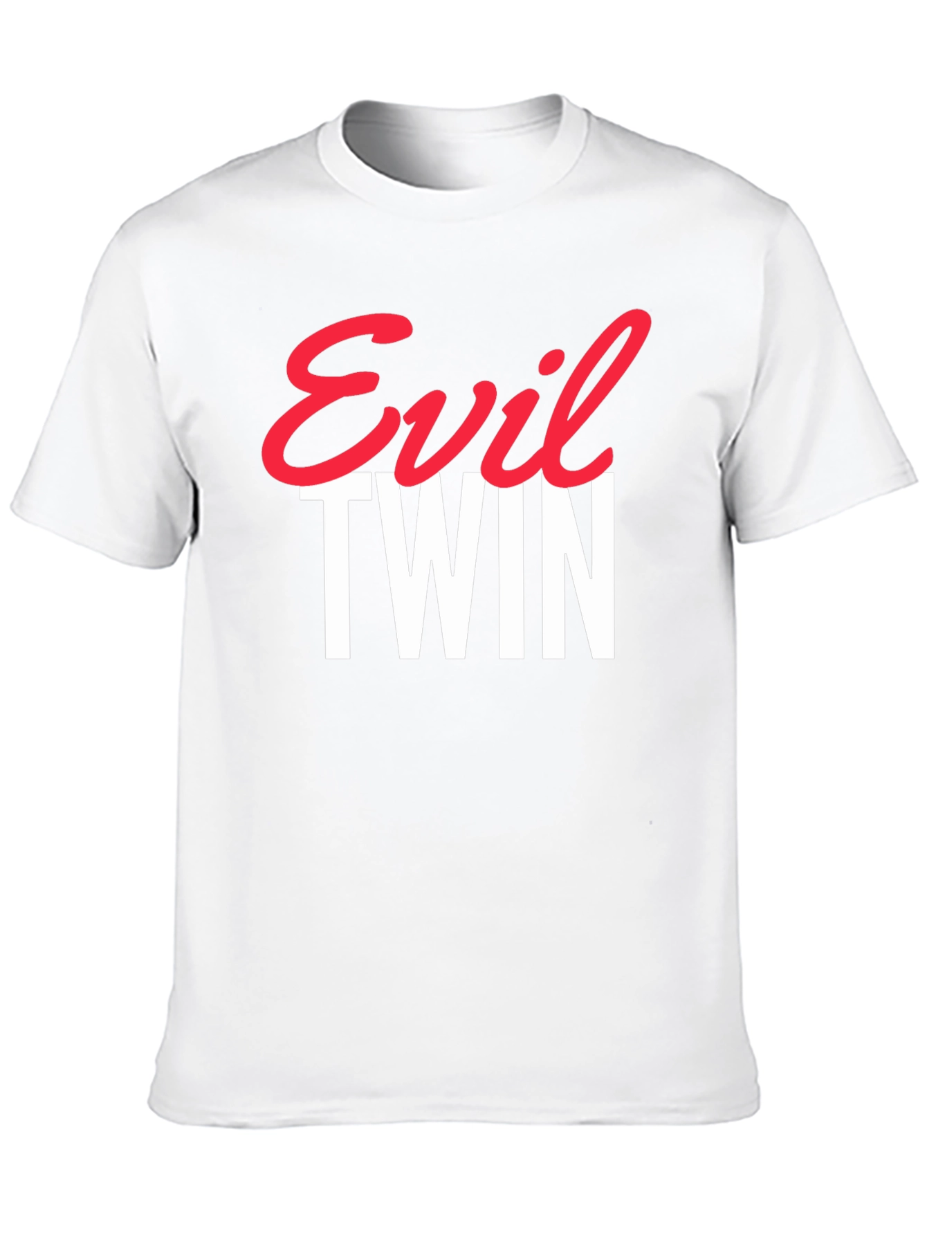 Black Evil Twin Graphic Tee - Trendy Statement T-Shirt view 10