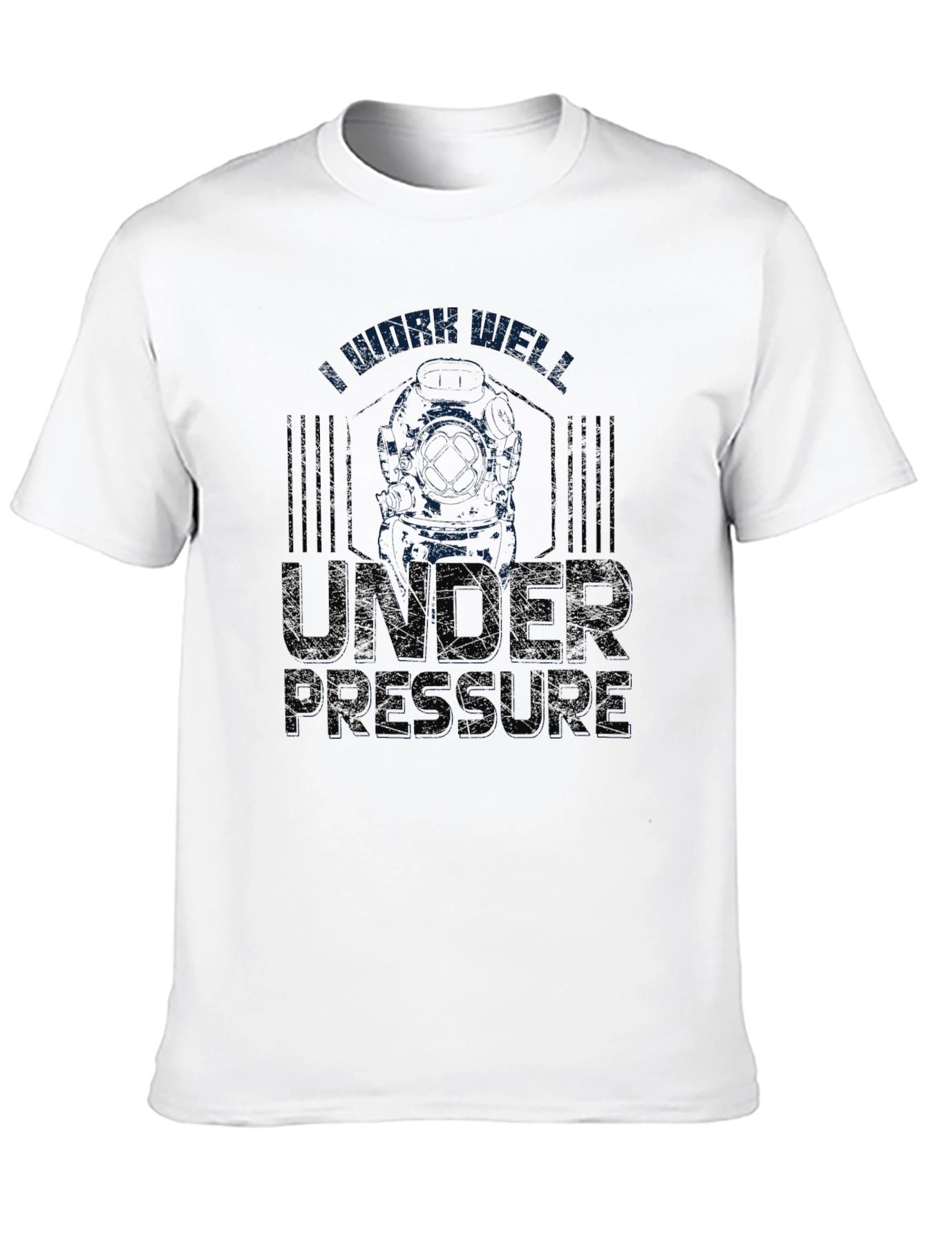 Black I Work Well Under Pressure T-Shirt view 10