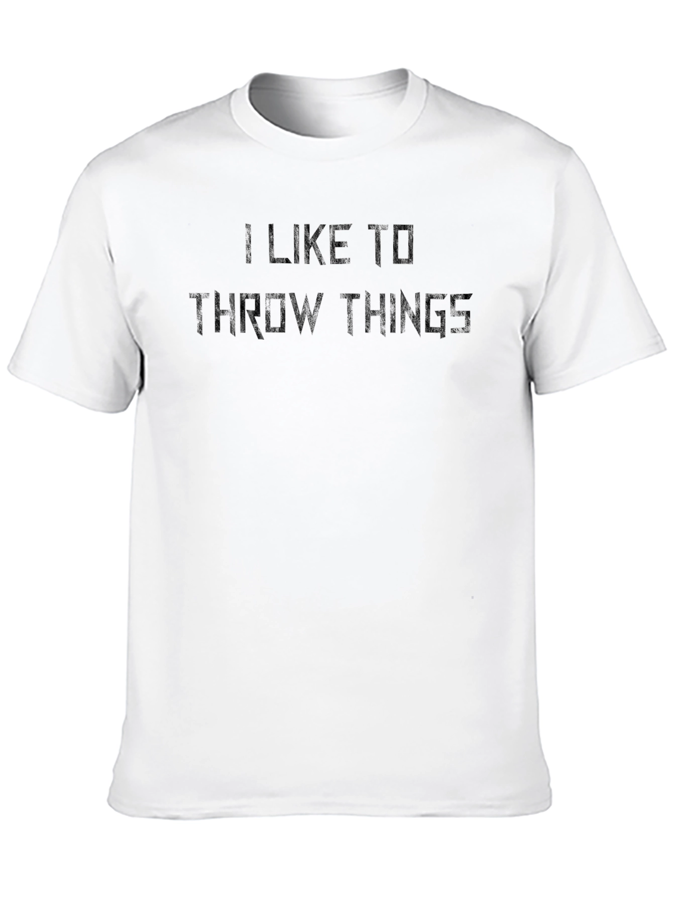 Black I Like to Throw Things Graphic Tee view 10
