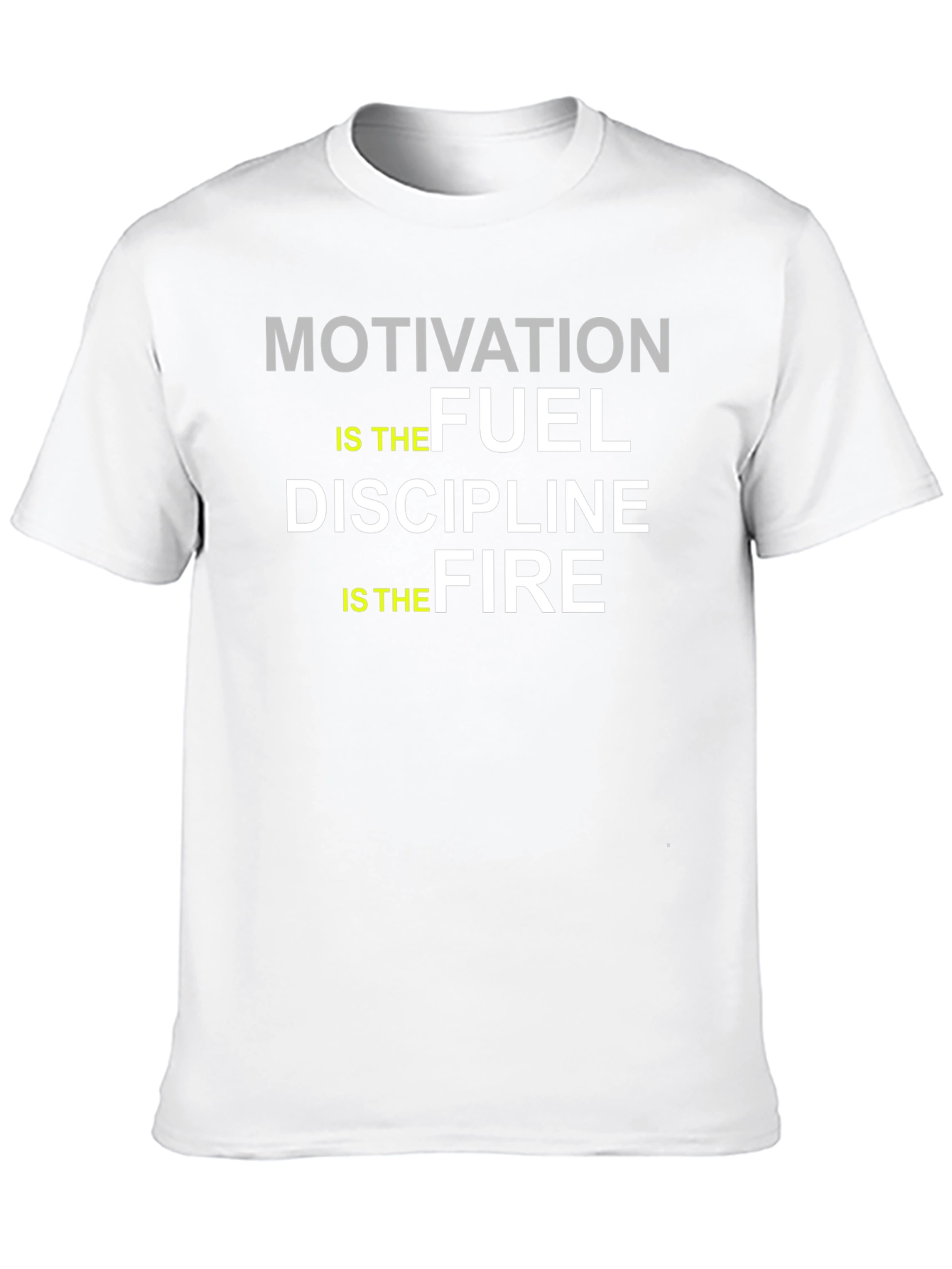 Black Motivation Fuel Discipline Fire T-Shirt view 10