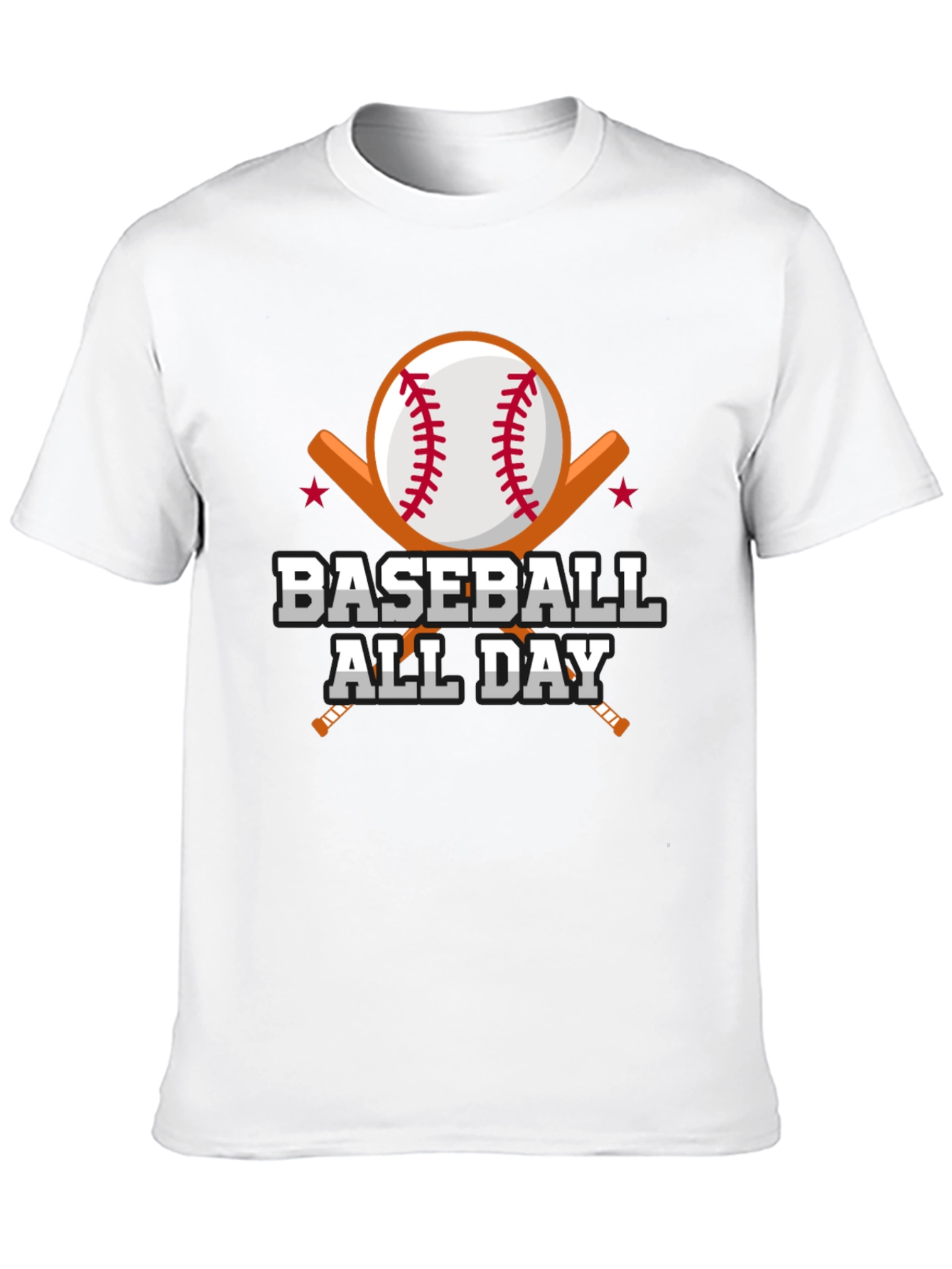 Black Baseball All Day Graphic Tee view 10