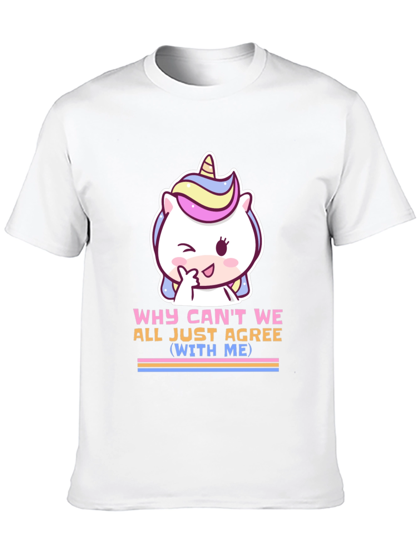 Black Unicorn T-Shirt - Why Can't We All Just Agree (With Me) view 10