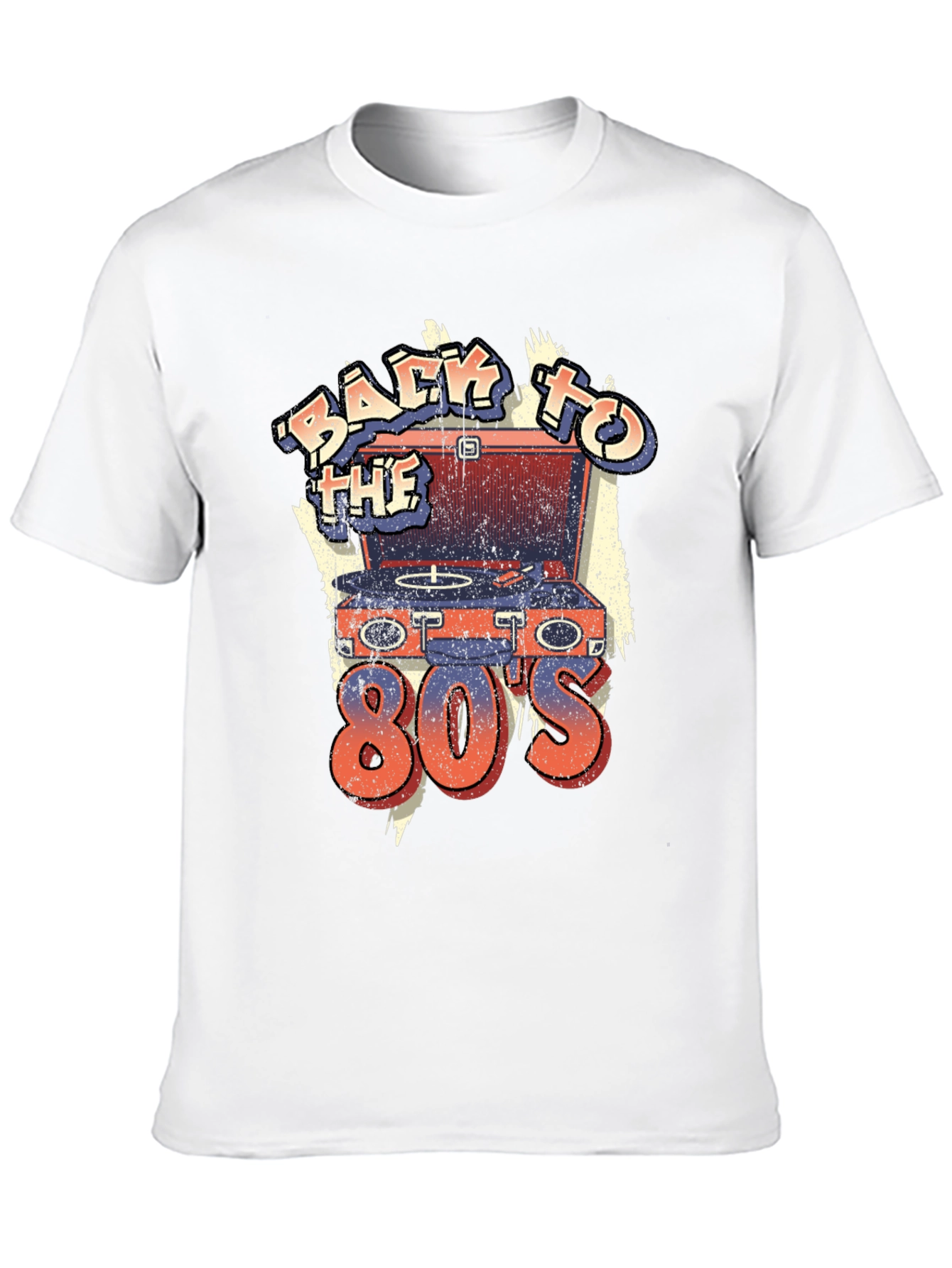 Retro 80s Turntable T-Shirt - Throwback Design - 10