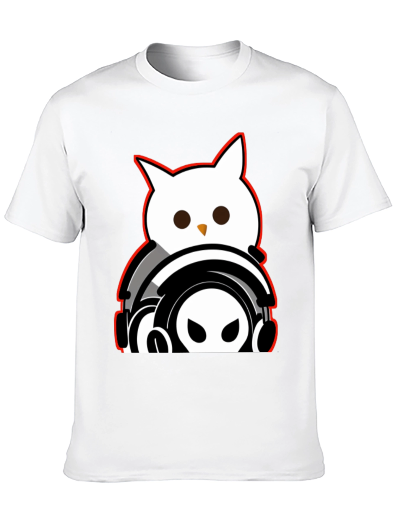 Black Owl DJ Graphic Tee - Black view 10