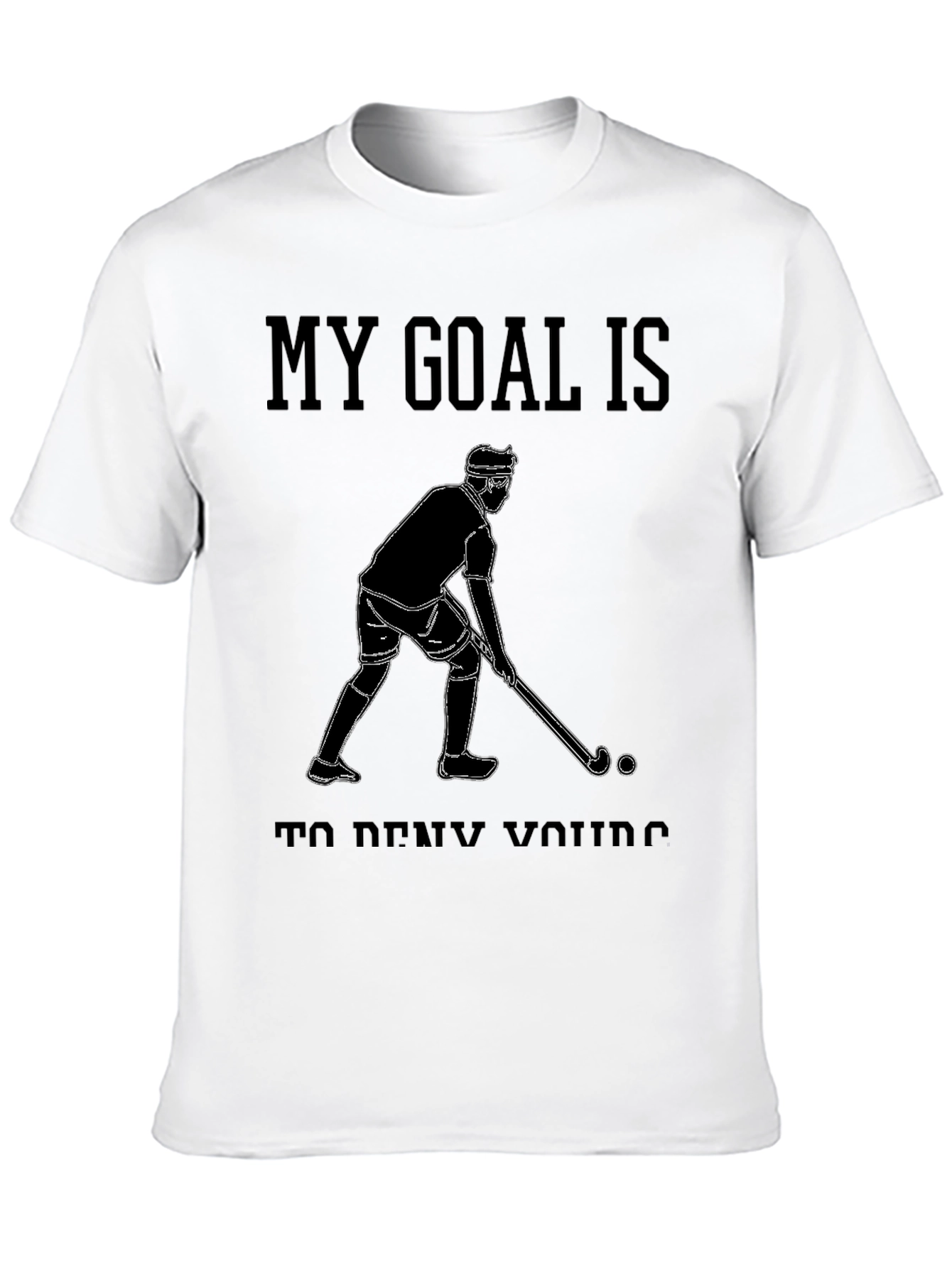 Black Hockey Goal T-Shirt view 10