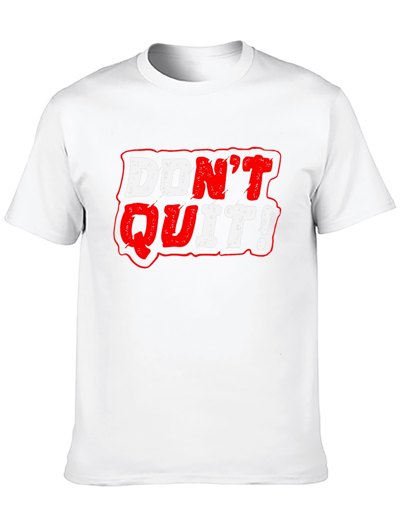 Black Don't Quit Graphic Tee - Motivational Black T-Shirt view 10