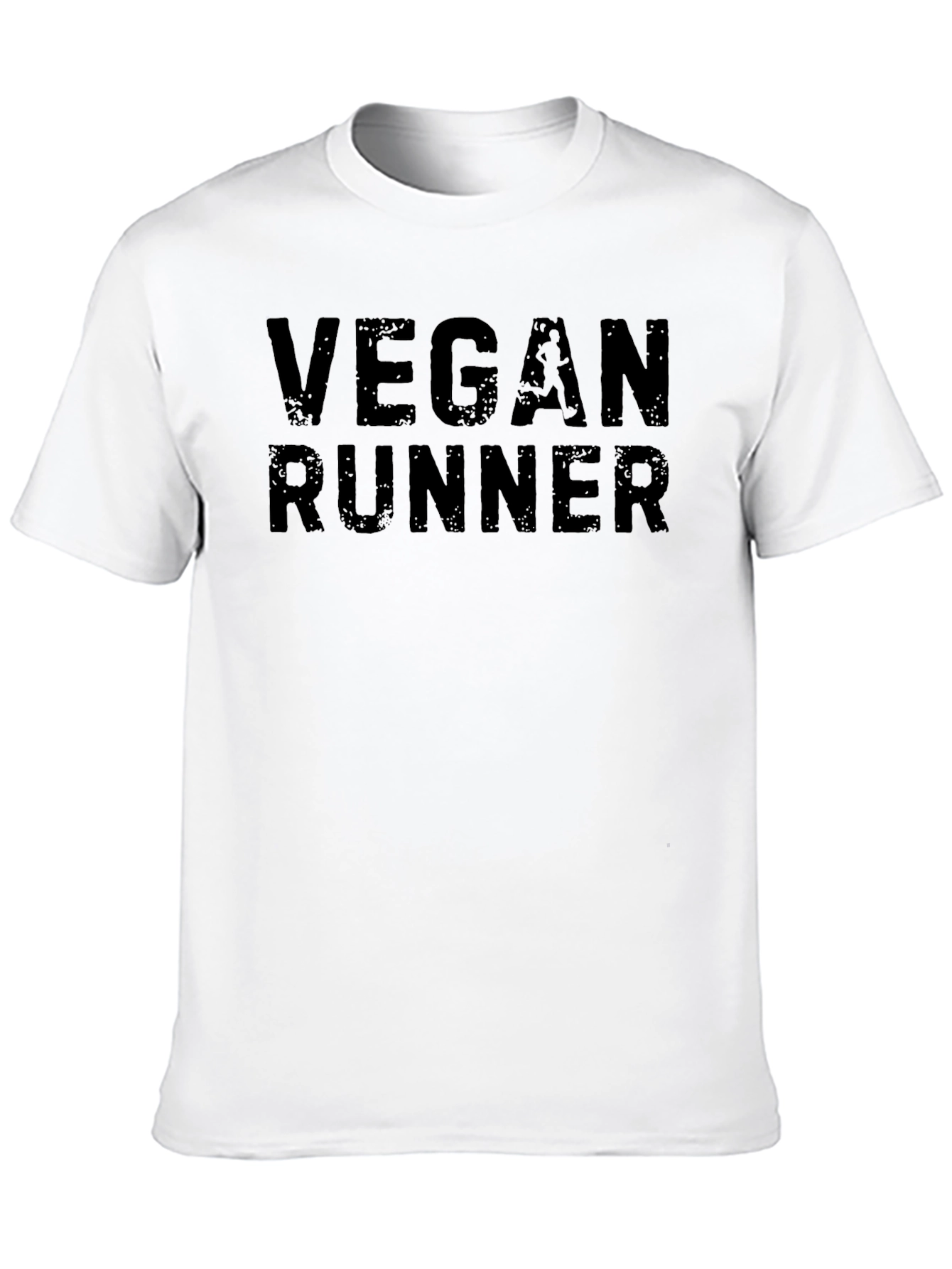 Black Vegan Runner T-Shirt - Black Athletic Tee view 10