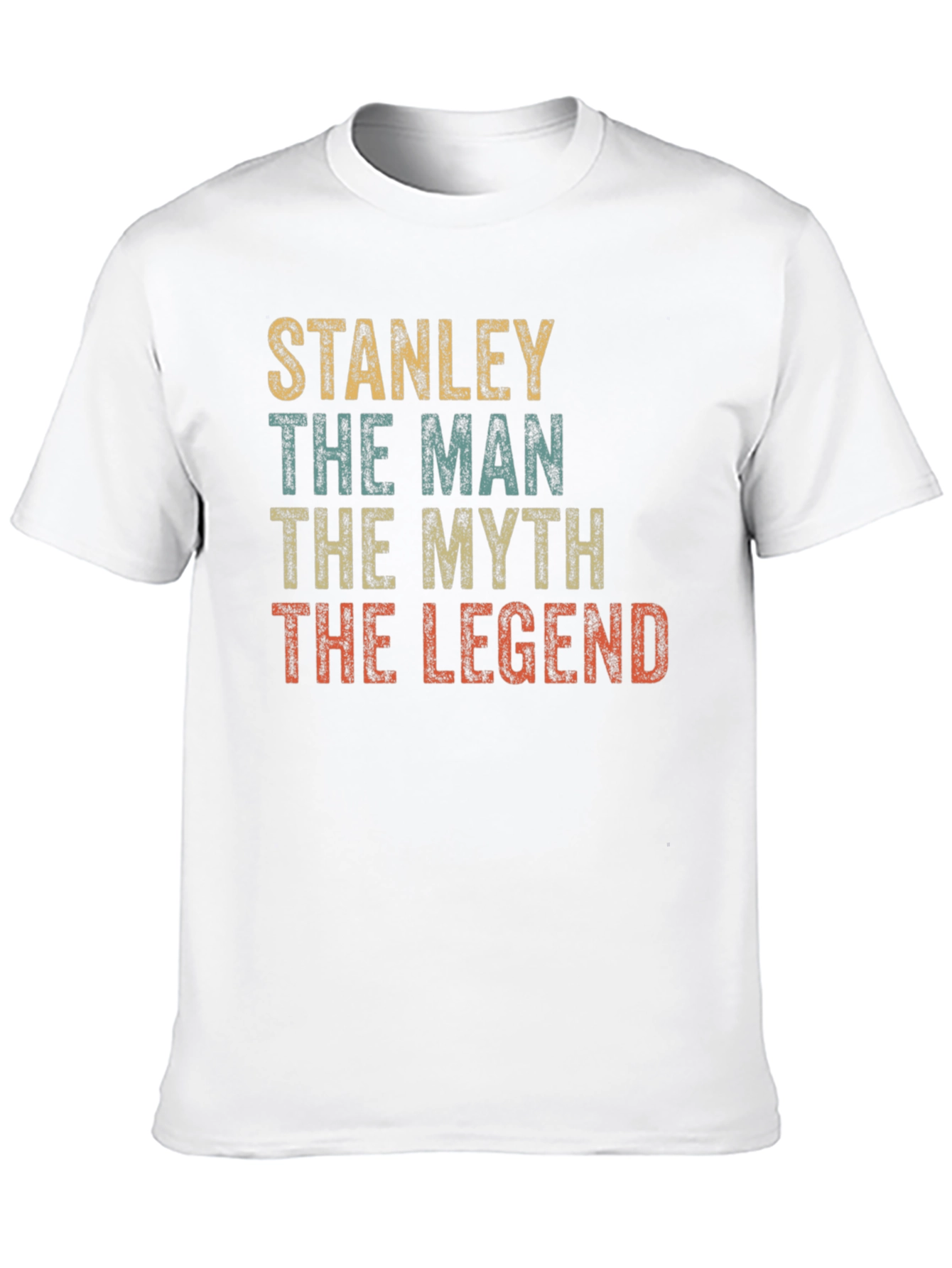 Black Stanley The Man, Myth, Legend T-Shirt - Black view 10