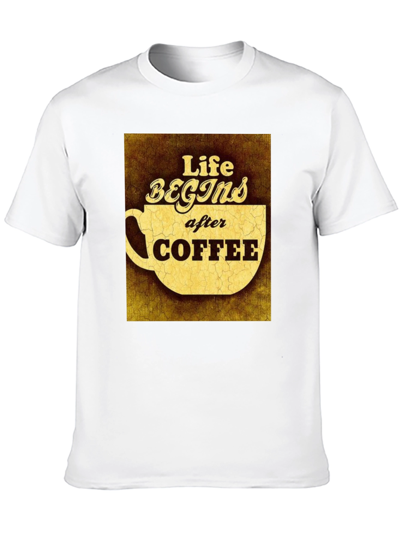 Black Life Begins After Coffee Graphic Tee view 10