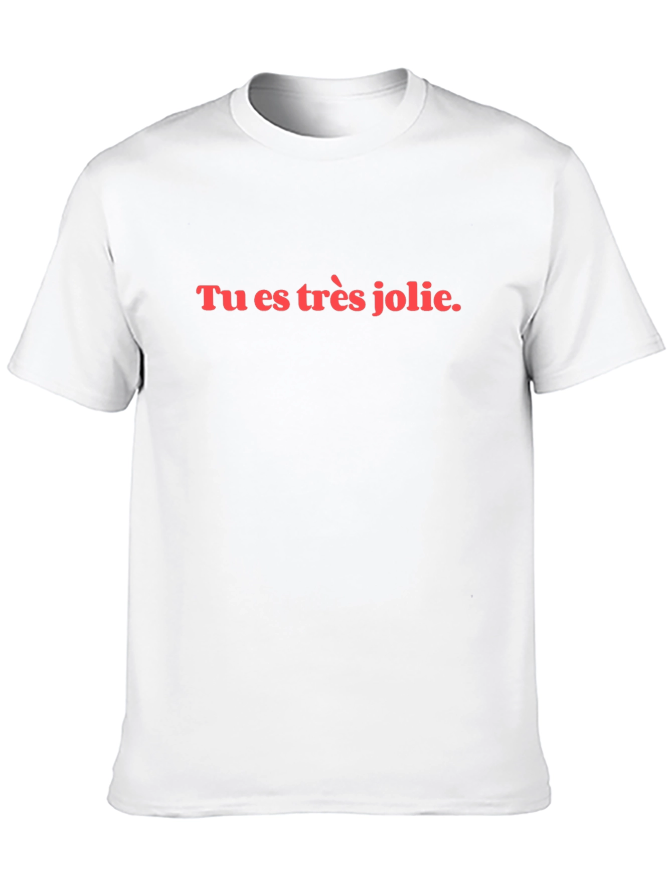 Black Tu Es Très Jolie T-Shirt - French Phrase Tee view 10