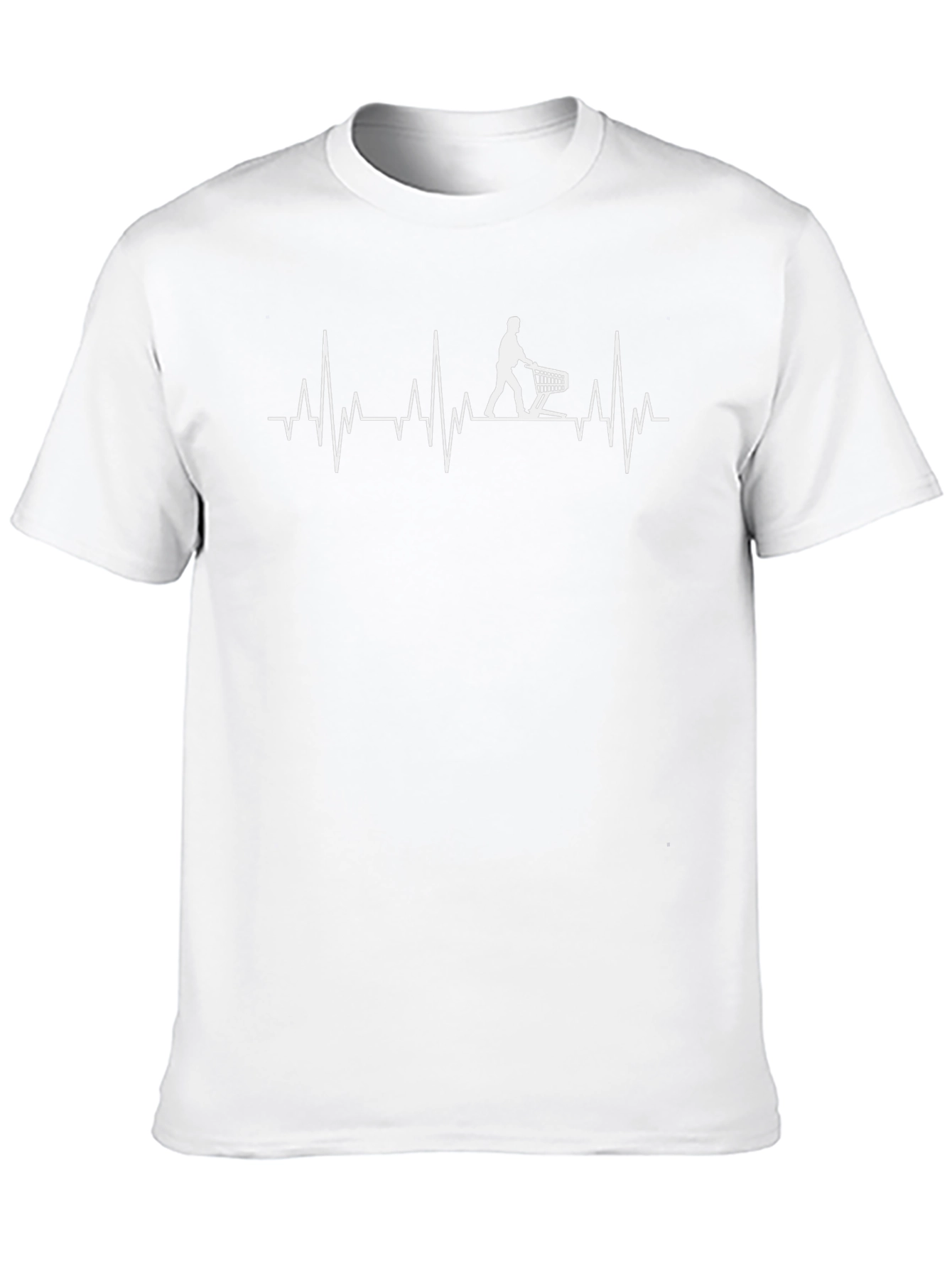 Shopping Cart ECG T-Shirt - Black - 10