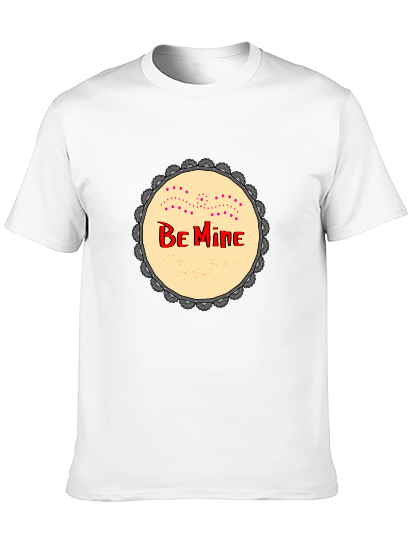 Black Be Mine Graphic Print Black T-Shirt view 10