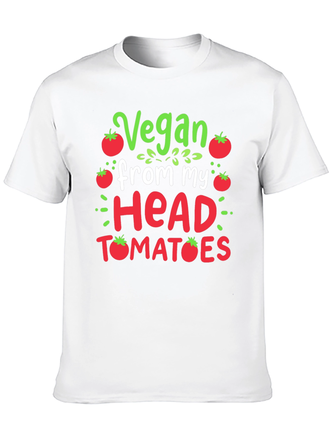 Black Vegan Tomato T-Shirt - Funny Plant Based Tee view 10