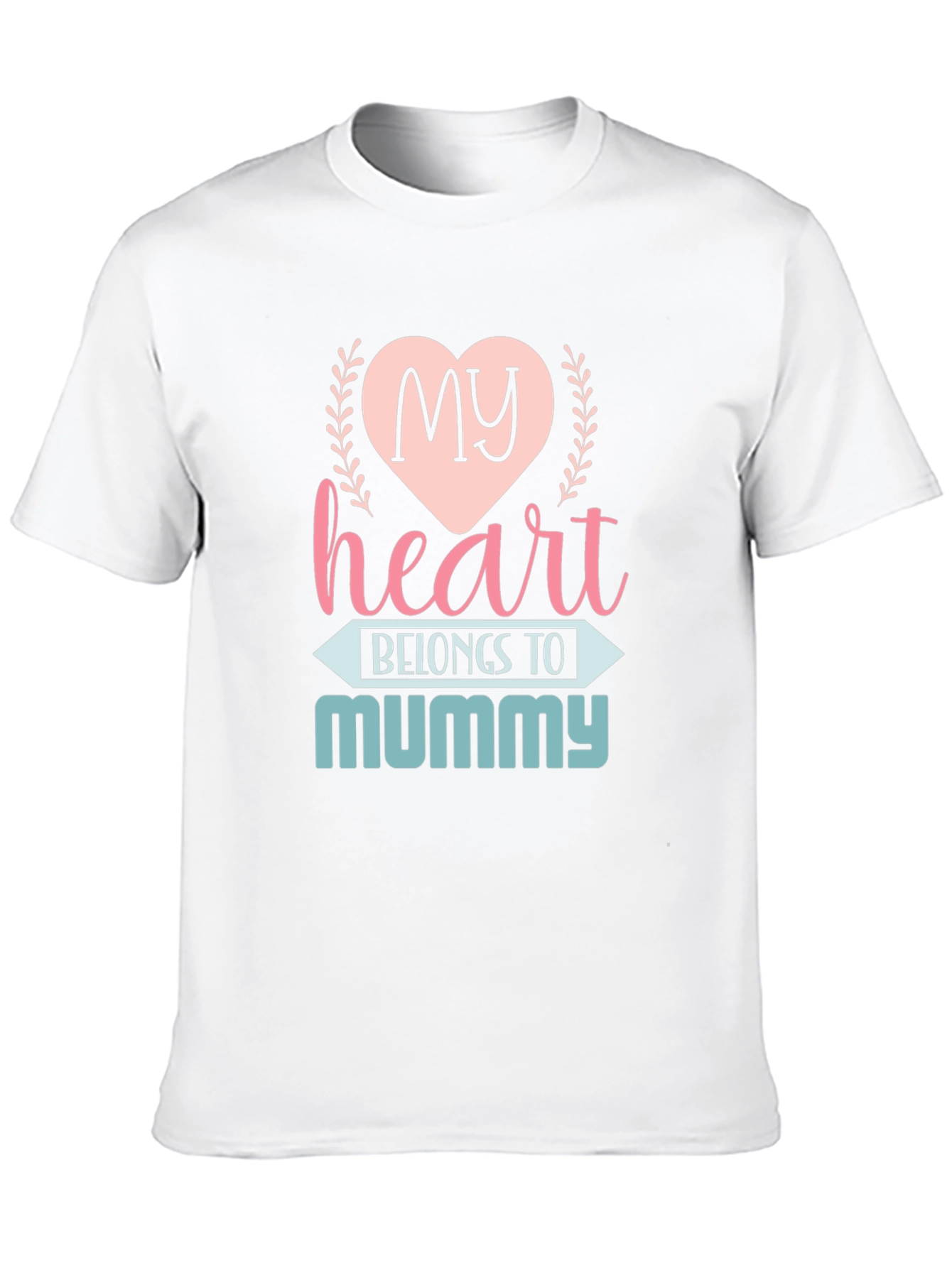 Black My Heart Belongs to Mummy T-Shirt view 10