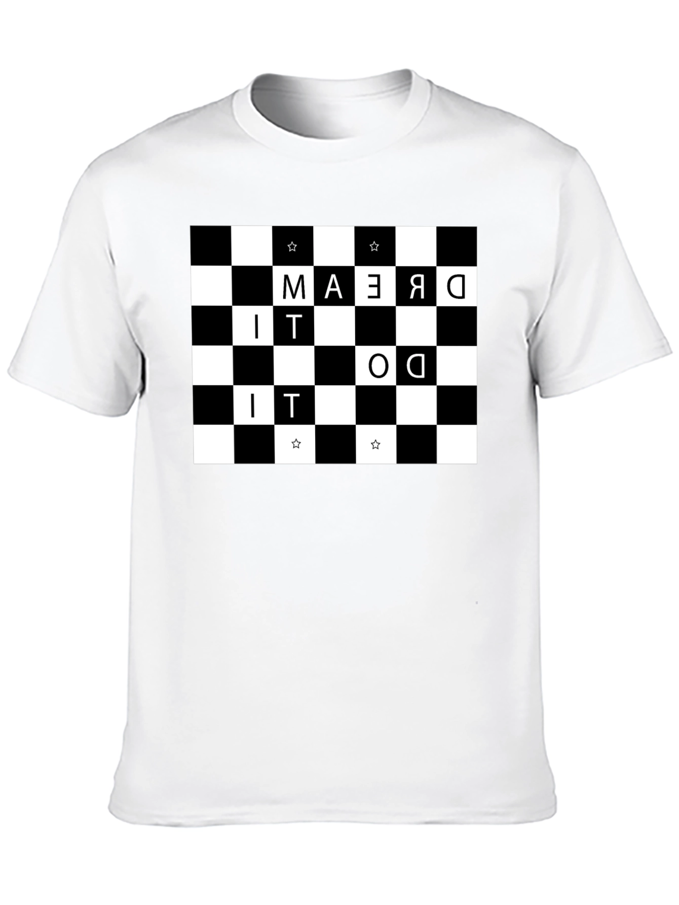 Black Dream It Do It Checkerboard Tee view 10