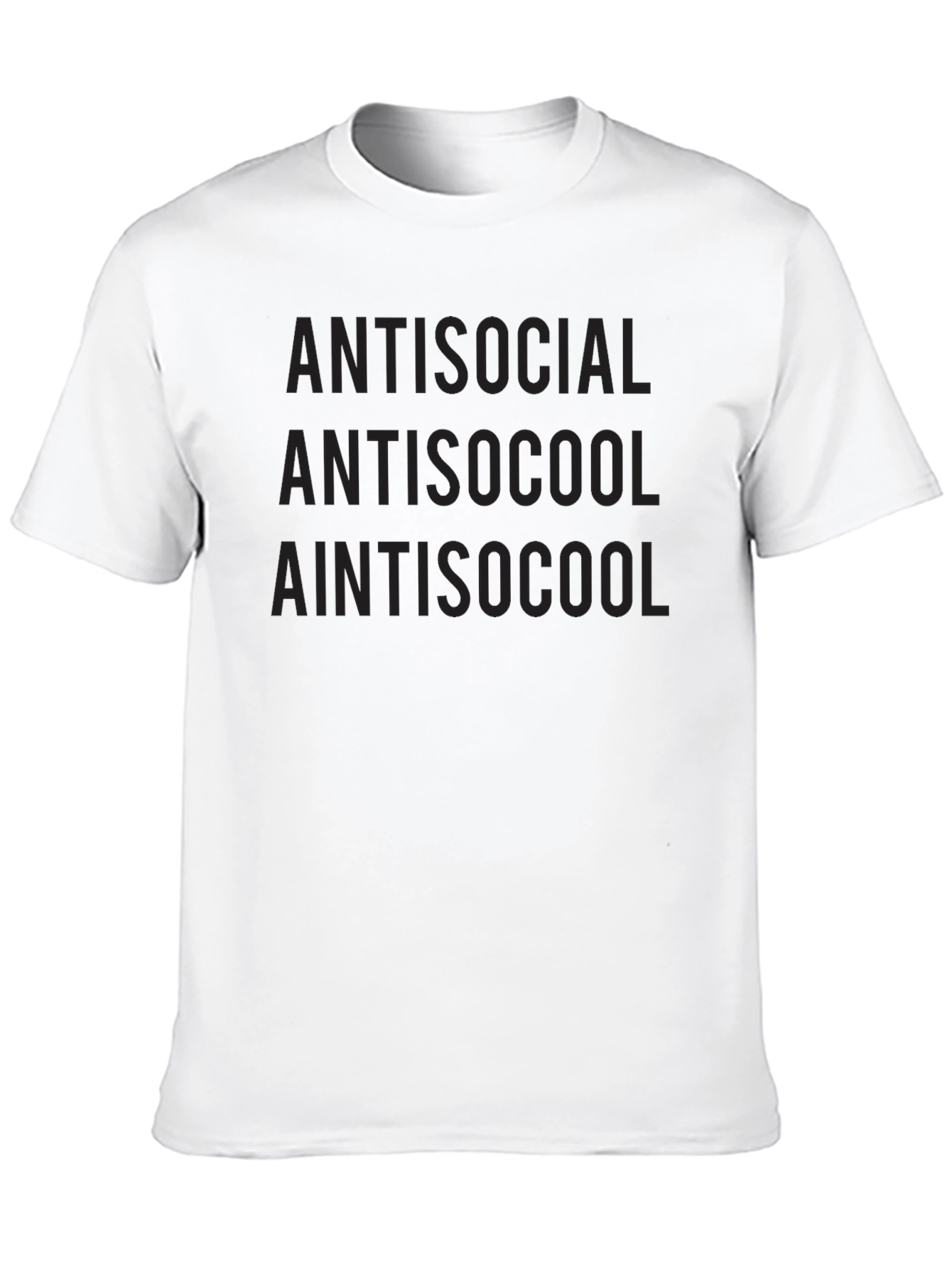 Black Antisocial Black Graphic T-Shirt view 10