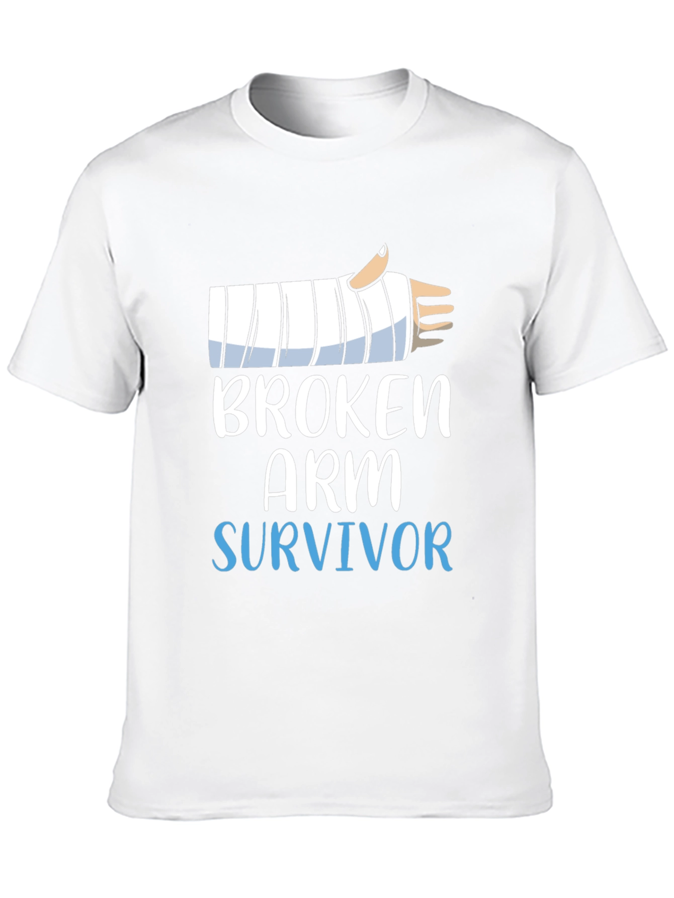 Black Broken Arm Survivor T-Shirt - Funny Get Well Soon Gift view 10